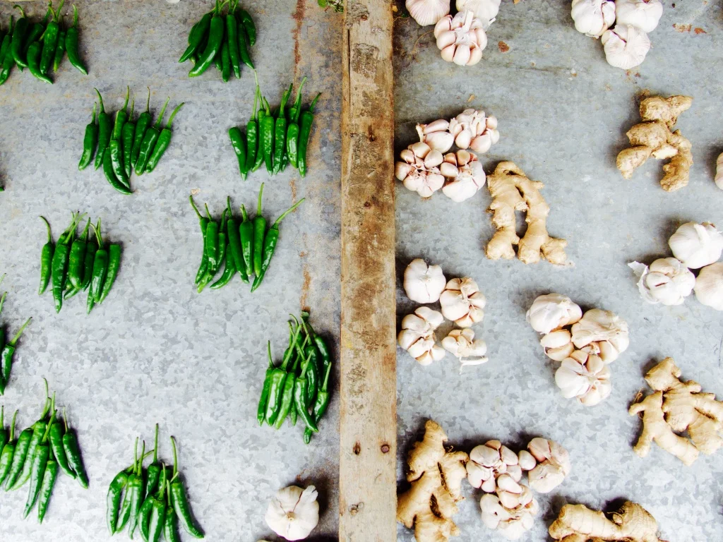 Spices for sale at the market in Mahebourg.&nbsp;