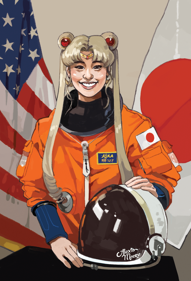 astronaut sailor moon.