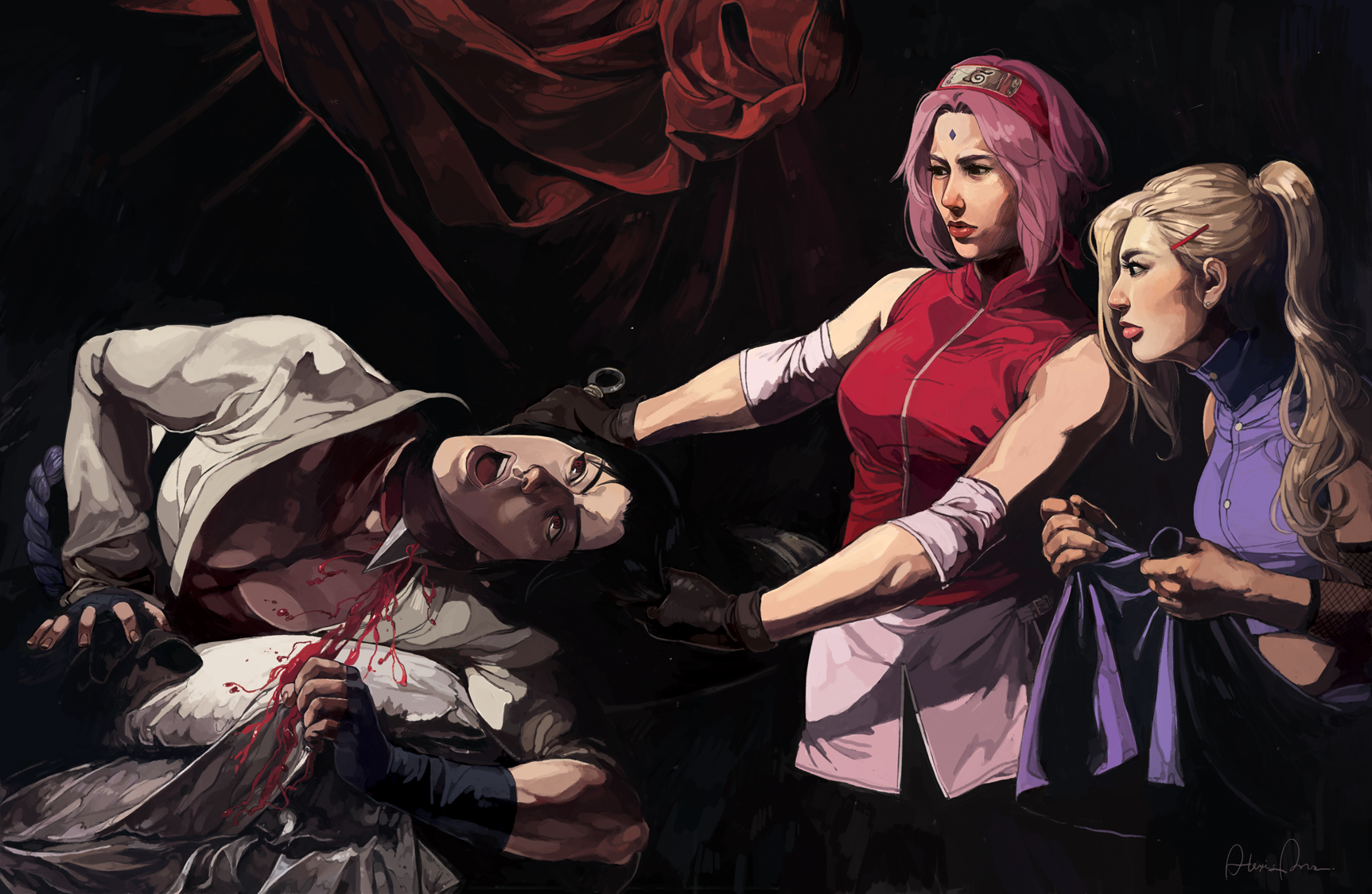 judith beheading holofernes (caravaggio).