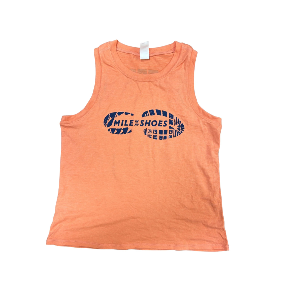 Women's tech tank - coral MiMS LOGO
