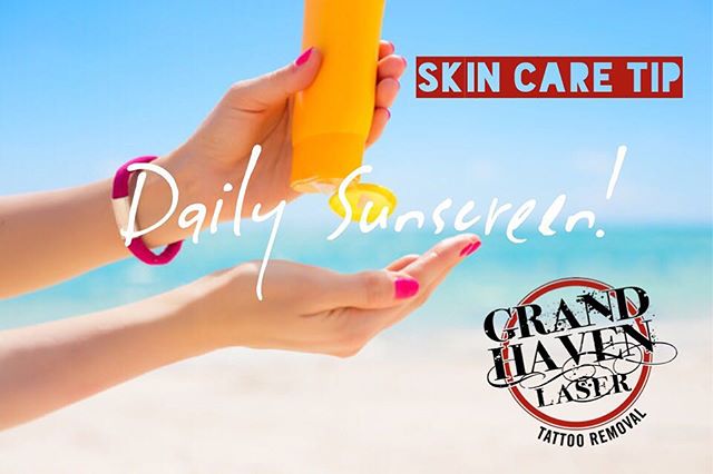 #skincaretip - from prevention of wrinkles and sun damage to healthier looking skin, there's no doubt sunscreen has long term advantages to your overall skin health. Not to mention it's EXTRA important to use in between #lasertattooremoval sessions! 