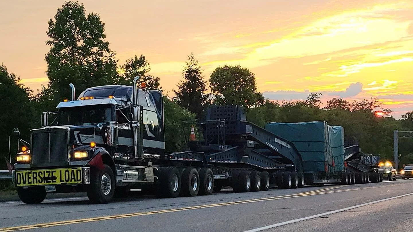 2 Super-loads have arrived safely to NJ port for International Machinery. Both a 200K Press Bed and 220K Press Crown. Special thanks to Donny and Gail at D&amp;G, and Kendal at Buckingham for all your efforts in their safe transport. Many thanks to J