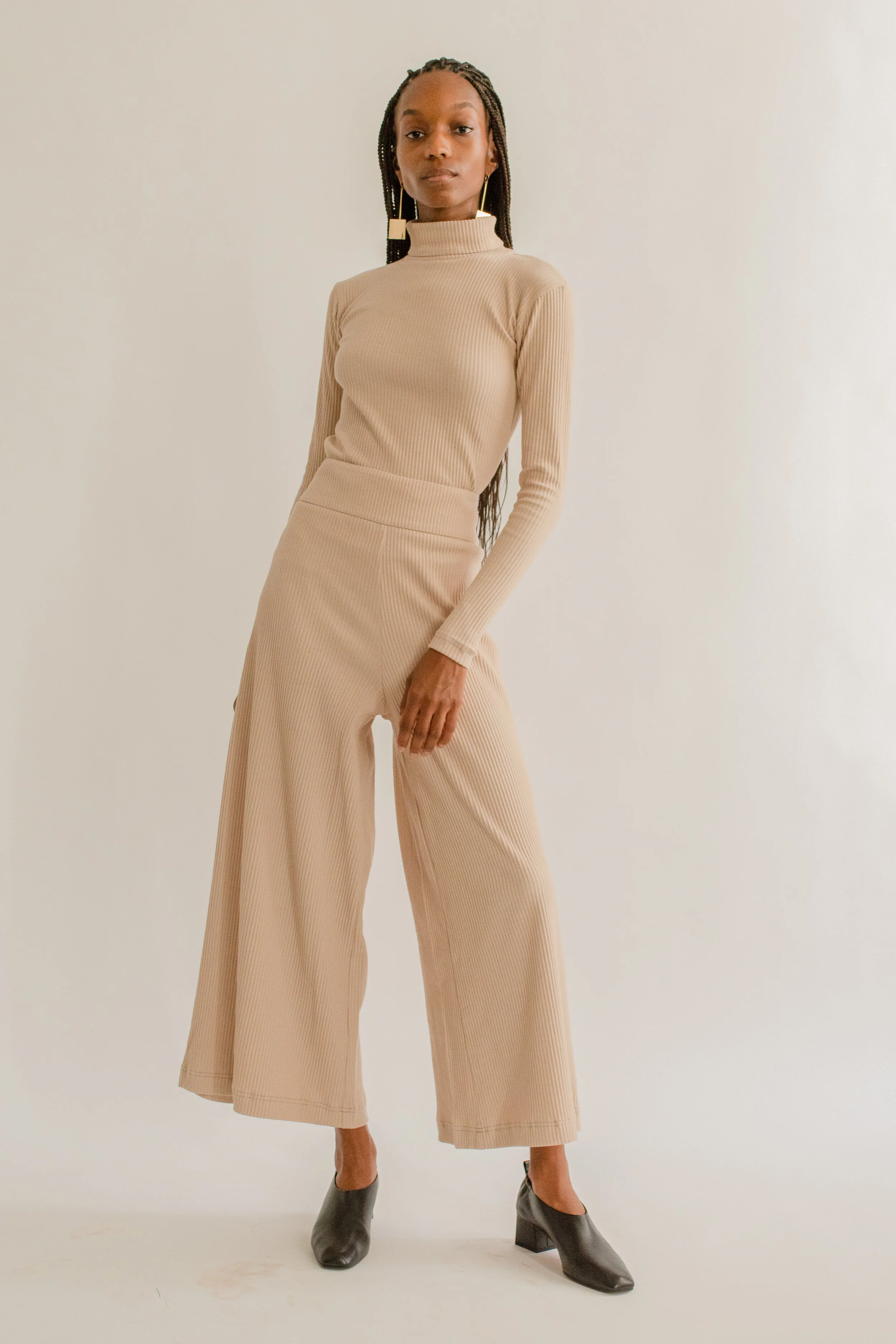 Basic Color Turtleneck | Beige —Delfina Balda | Shop The Official Site