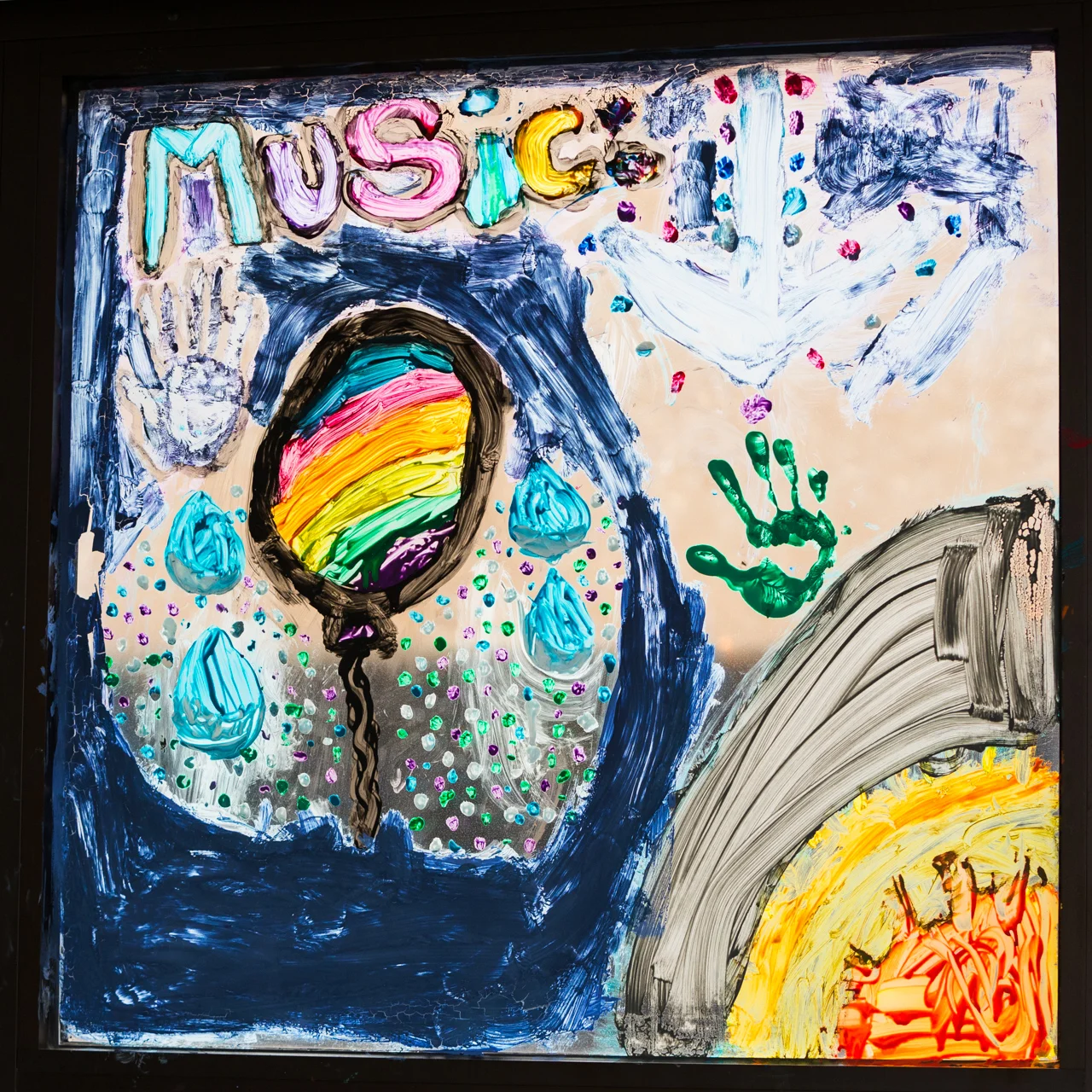 Group artwork by the current Conservatory Lab sixth grade class.