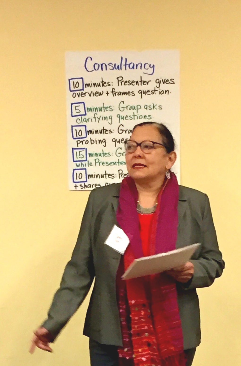 Carmen Torres at the PSI Capstone Consultancy Day, Jana