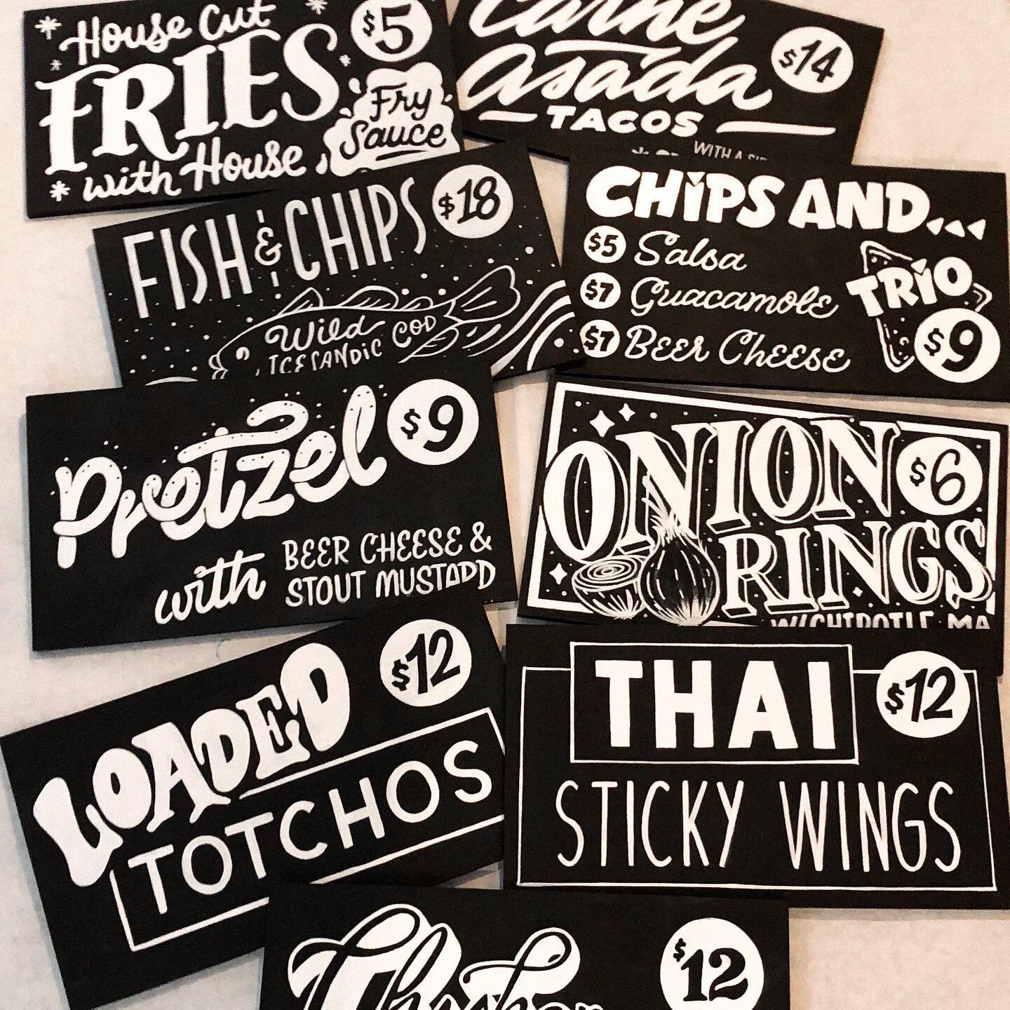 That one time @saltlakeletteringclub got to make the food signage for @hopkinsbrewingco . Missing the company of people and creatives a lot lately. I hope everyone is staying safe and doing well during these crazy times. I’m over here just being stok
