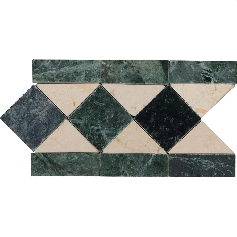 Verde Jade Crema Marfil P 3x12
