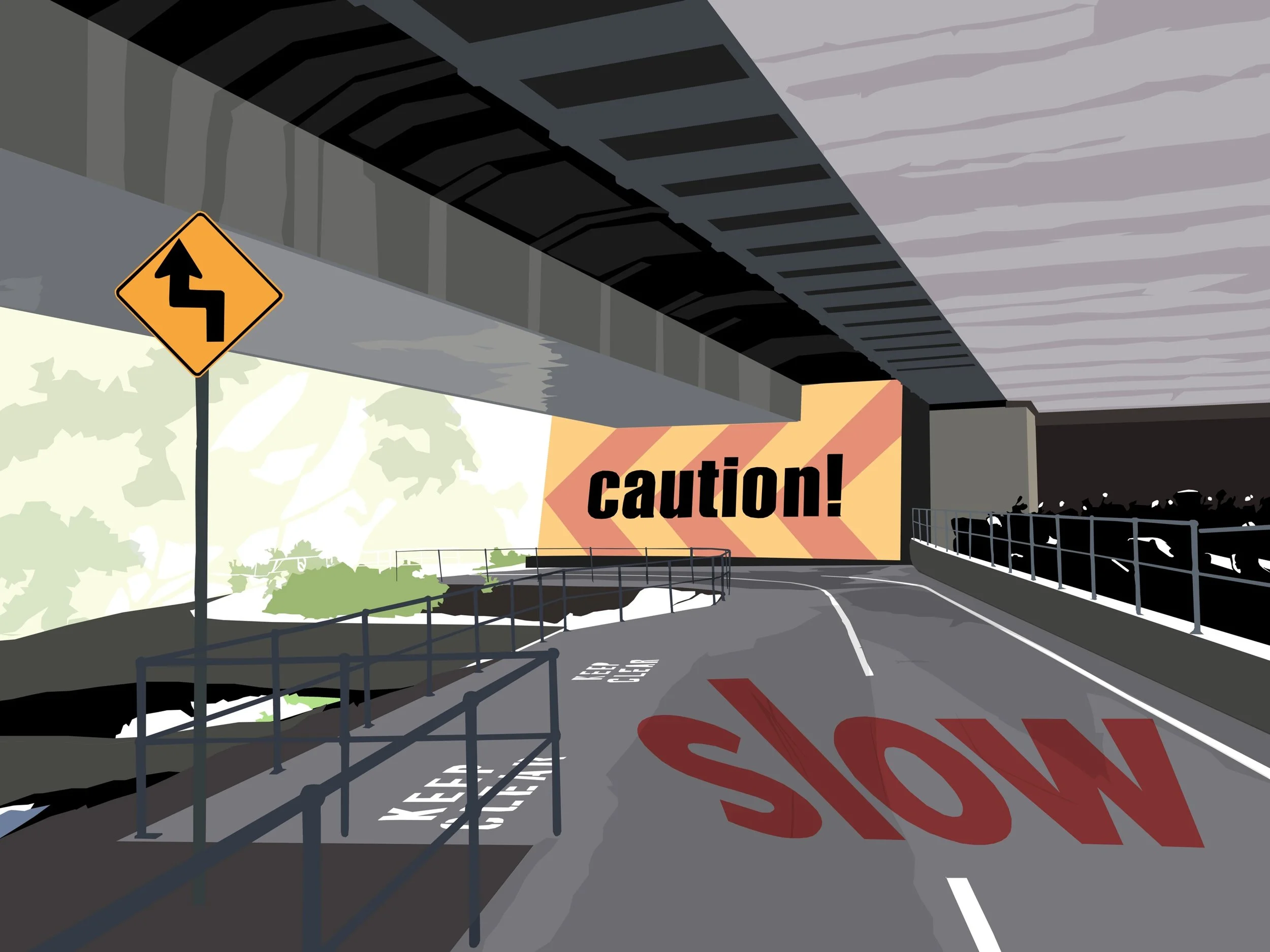 CAUTION! SLOW