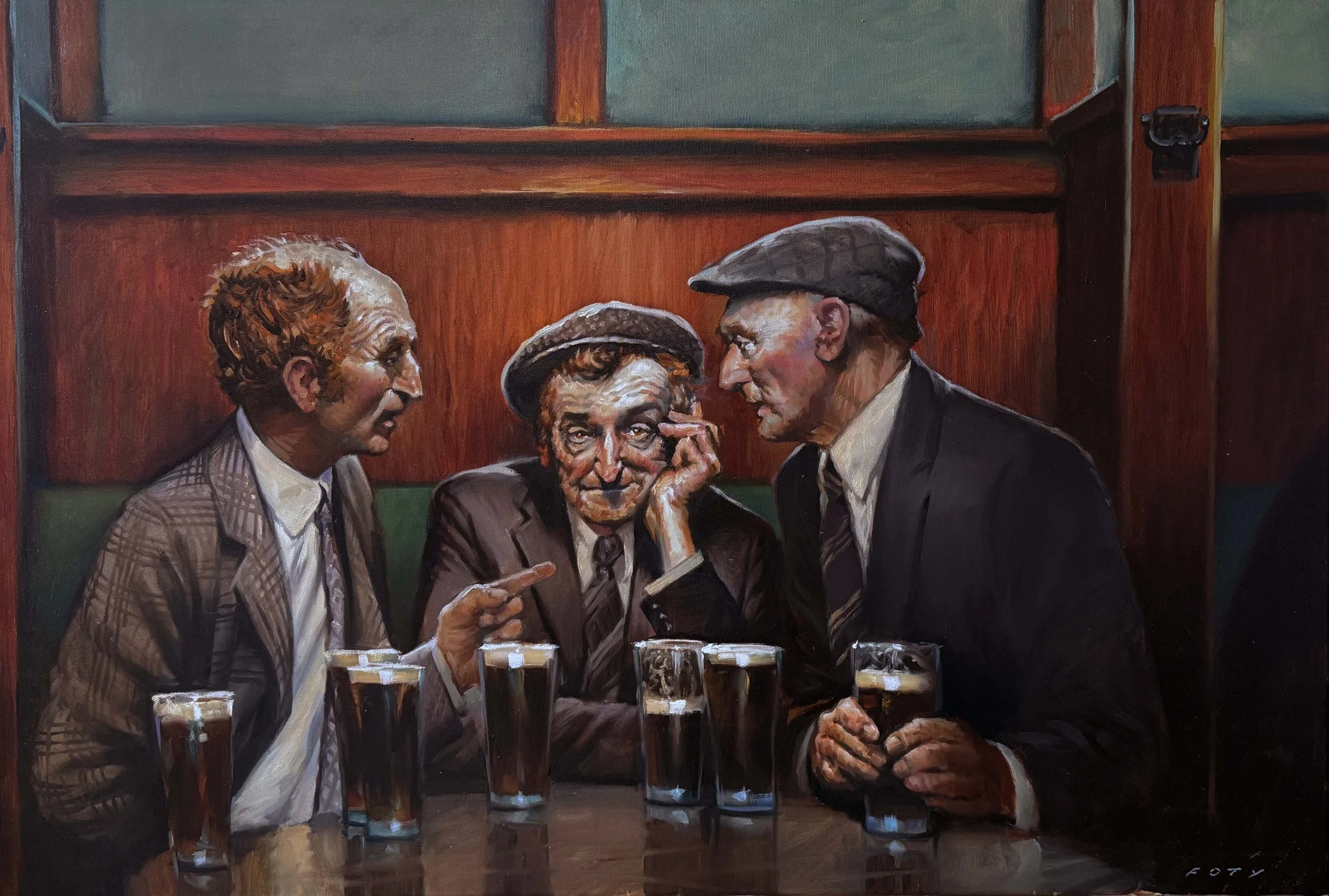 Politics 24x36" Oils 
$1400