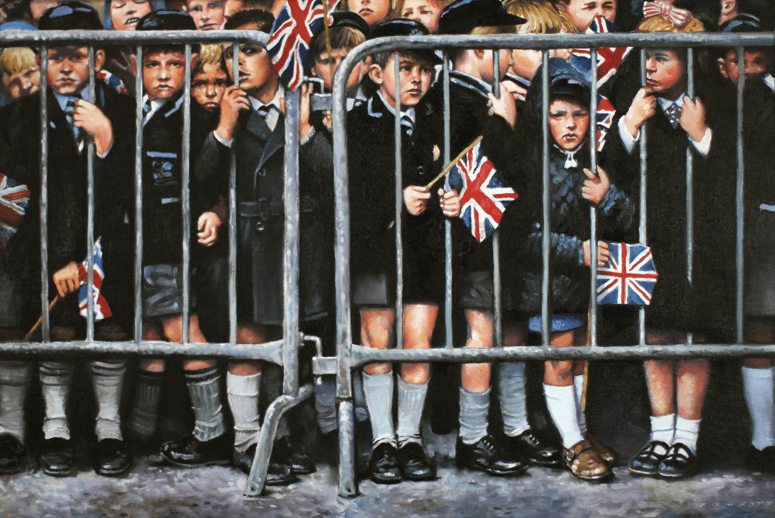 "Waiting for the Queen" 20x30" framed 28x38"
$4000