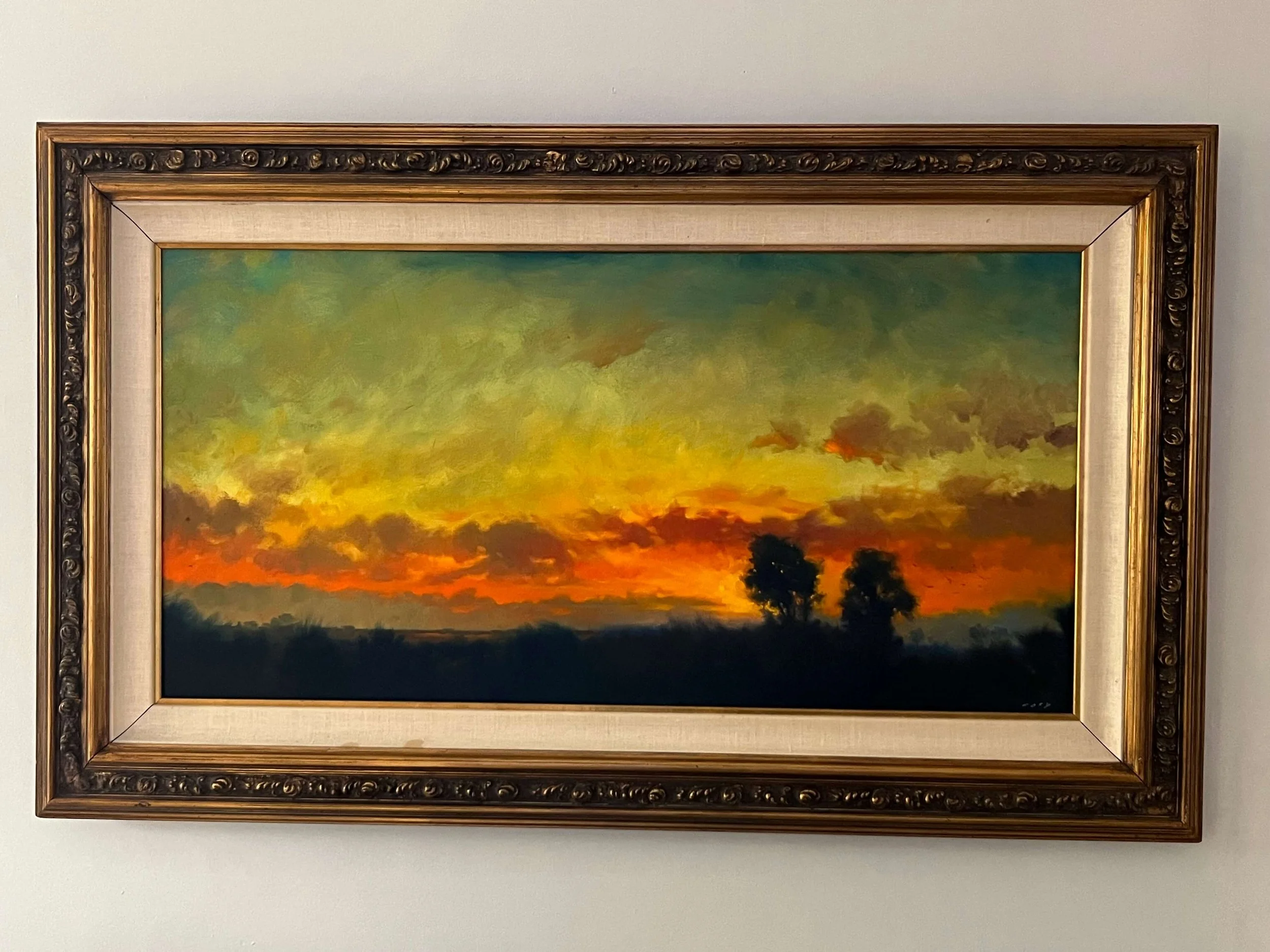 Golden Hour, 20x40" Framed 30x50"
$2200