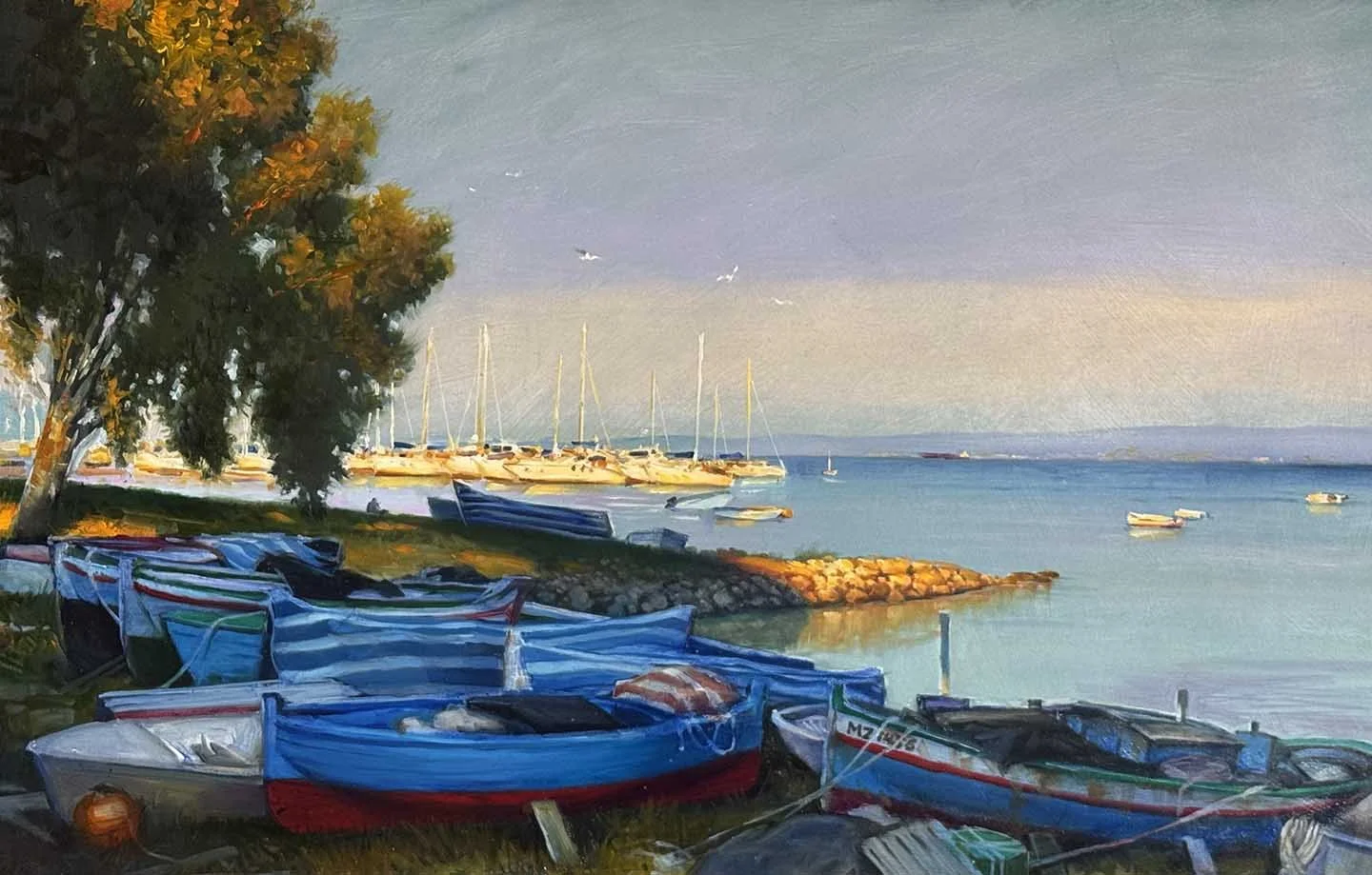 Milazzo,Sicily Fishing port 21x33"
$3000