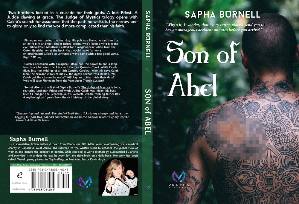 Son of Abel 's cover art was designed by Marissa Wagner , with photography from Felix Russell-Saw . I'm in love.