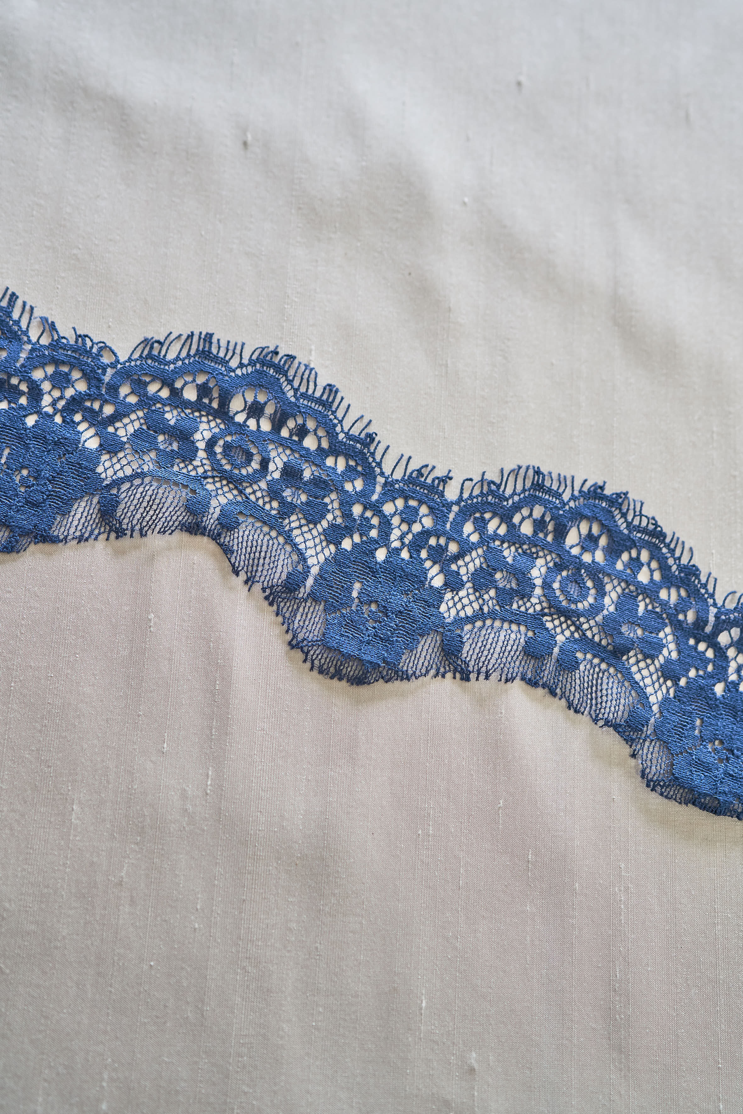 Fleur Lace Trim Indigo