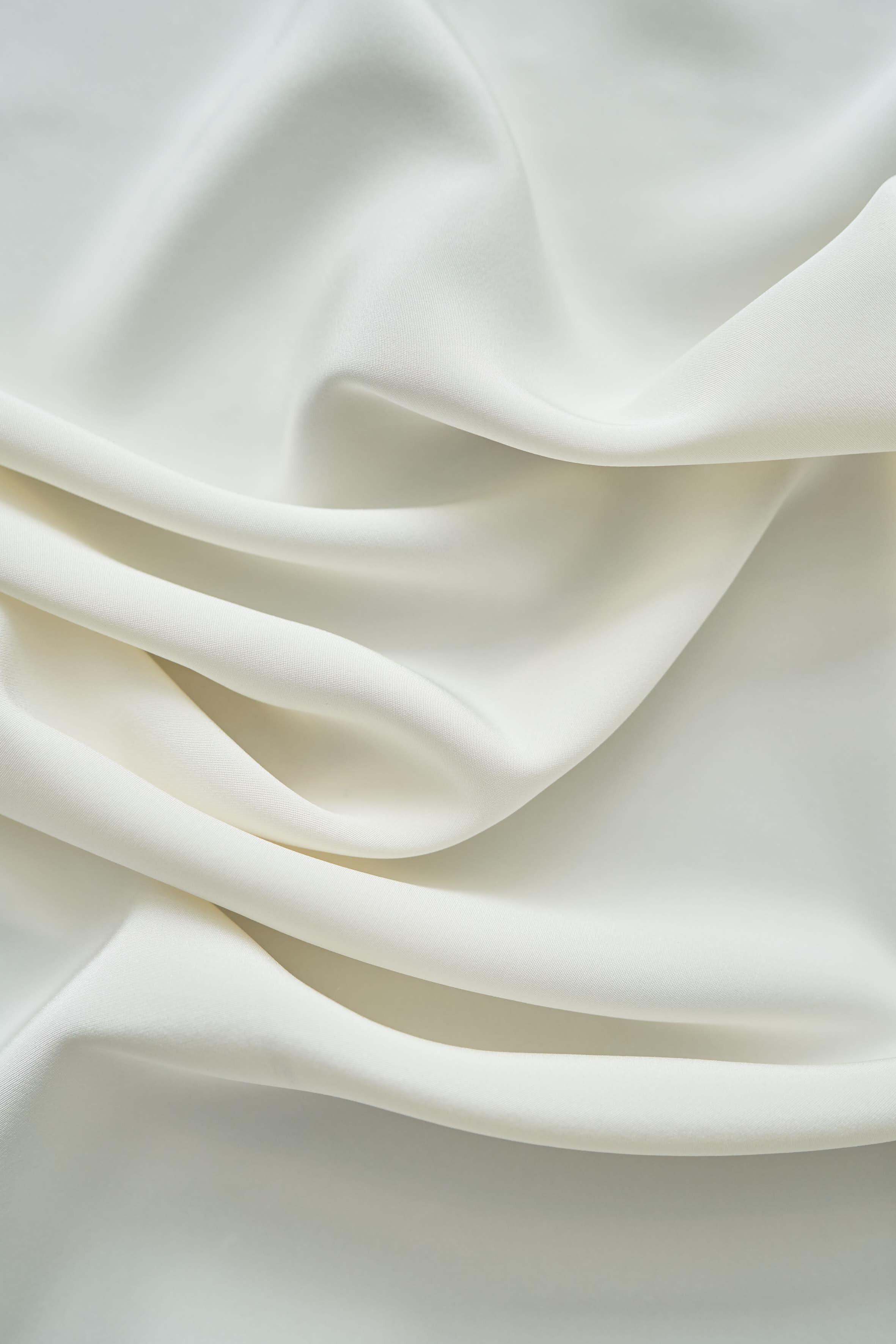 Silk Crepe De Chine Ivory