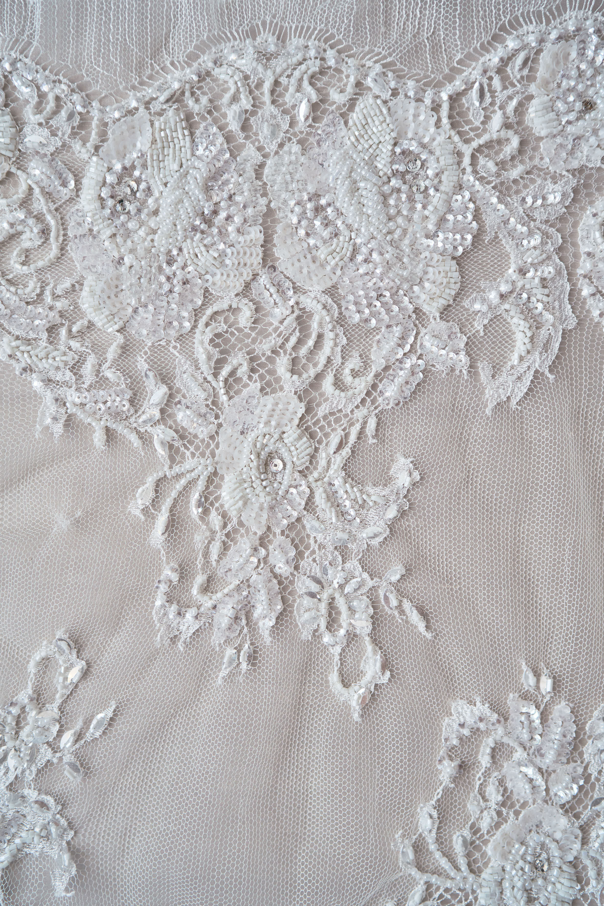 Chantelle Embellished Lace Trim Ivory