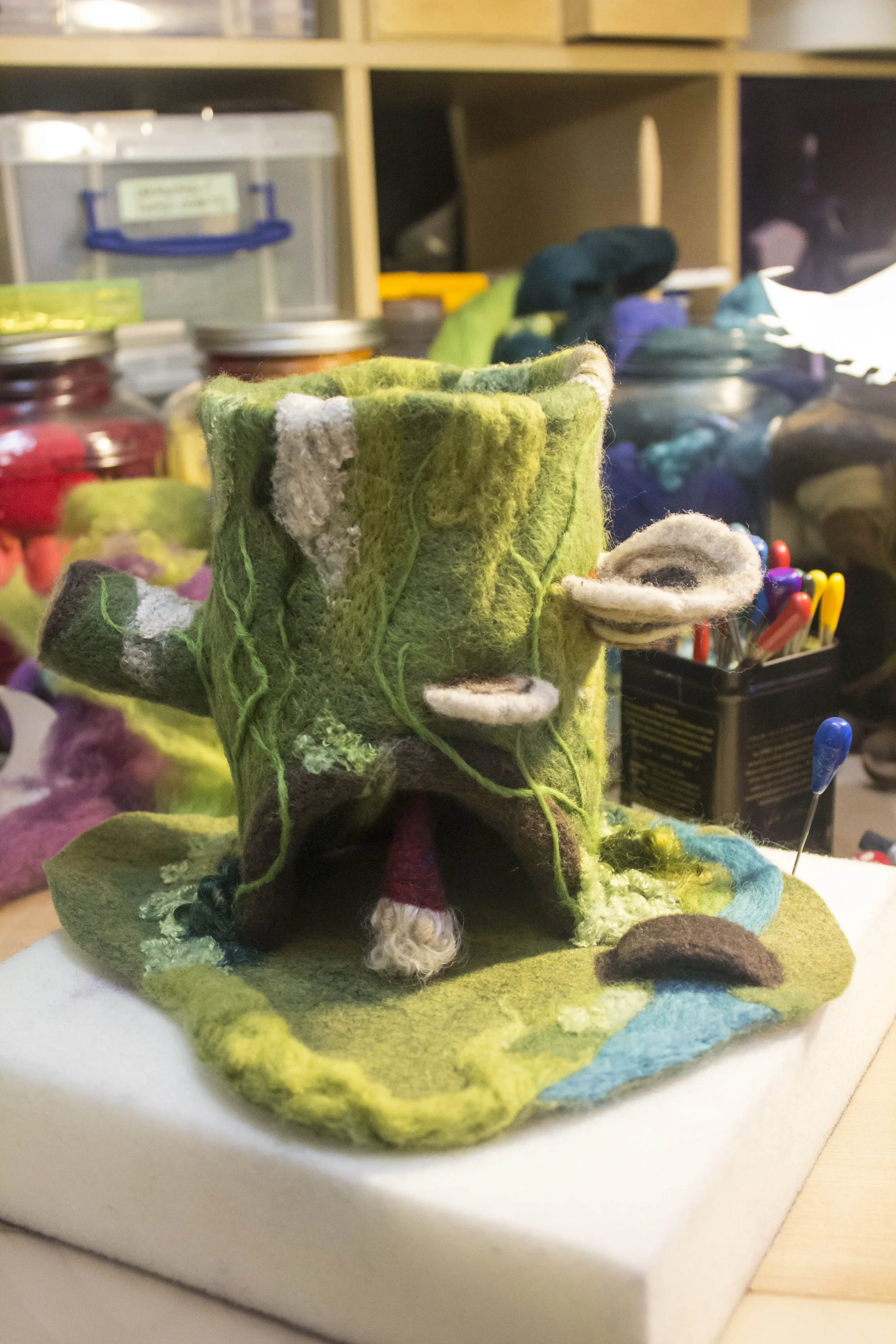 Gnome in his gnome-home