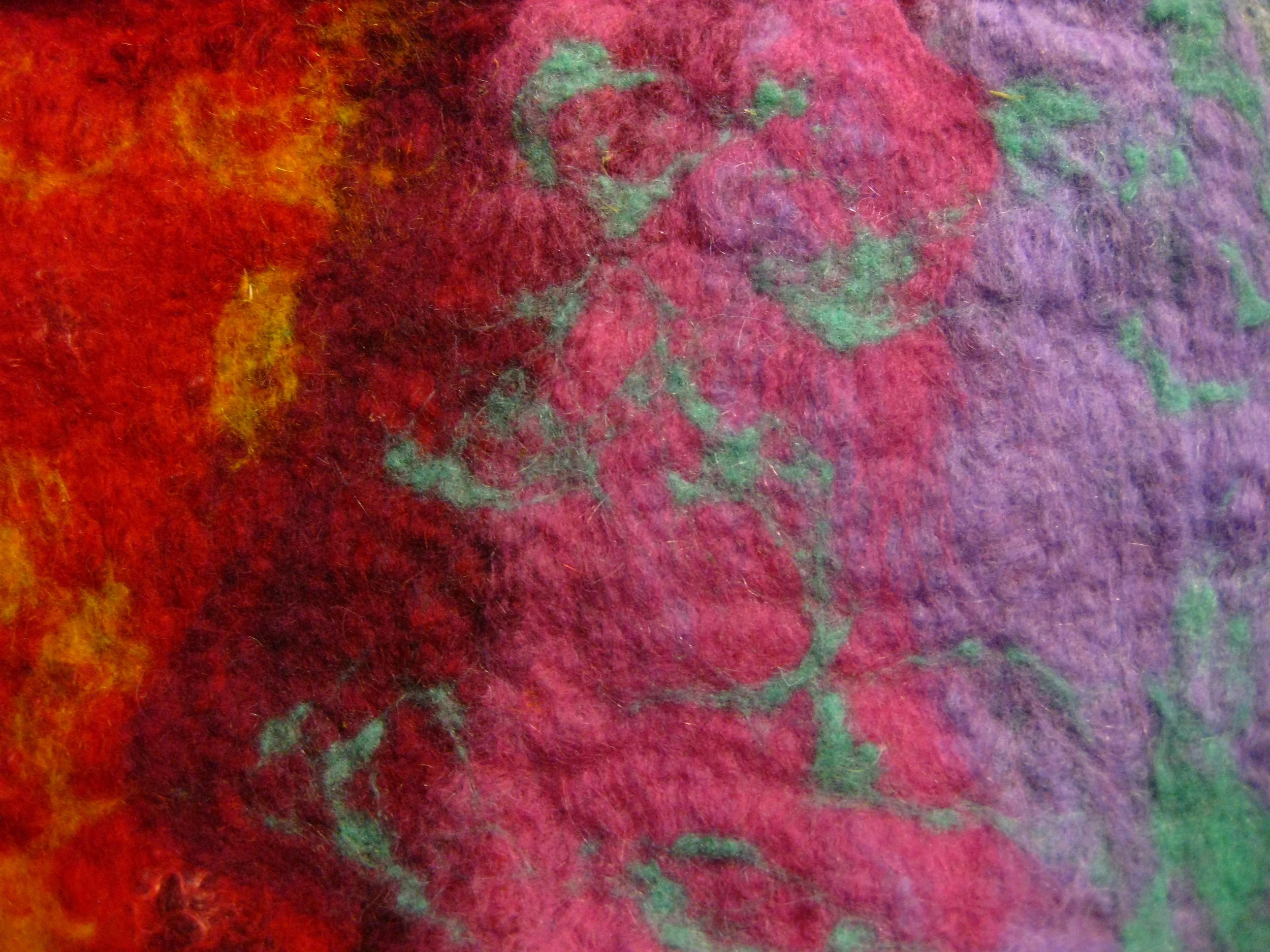 One of my wet felted felt sheets