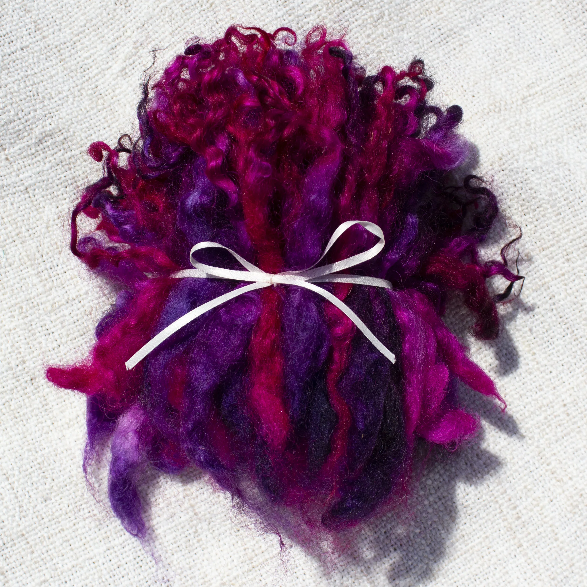 Wensleydale x Romney Locks - Berry Jeweled