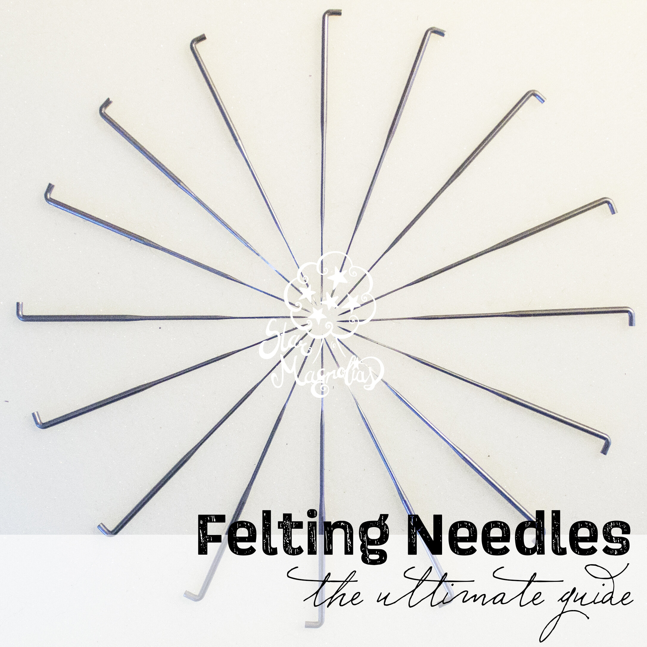 Needle Felting Supplies - Foam Surface & Needles - Once Again Sam