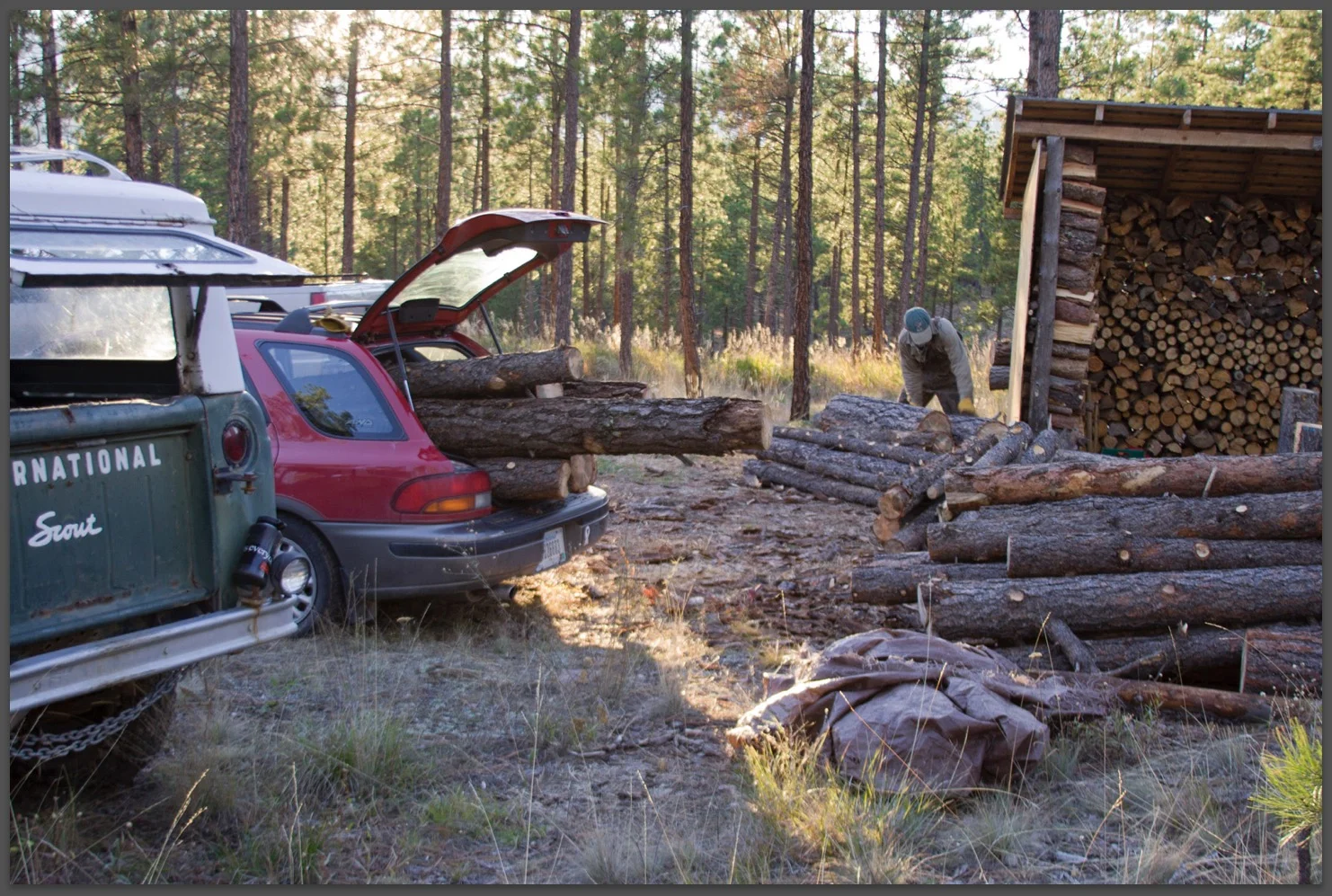 Above: Back when I didn't know anything about weight limits, shock capacity, safe loads, or the utility of working brakes. Disclosure: before Mary. 