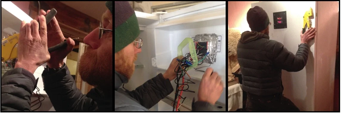 Above: This week, on the farm, we built a germination chamber that will enable seeds to sprout in precise temperature and humidly conditions, despite whatever temperature the barn (or greenhouse) may be at. We don't have a name for it yet, but we like to call it The Seed Bomb Machine. 
