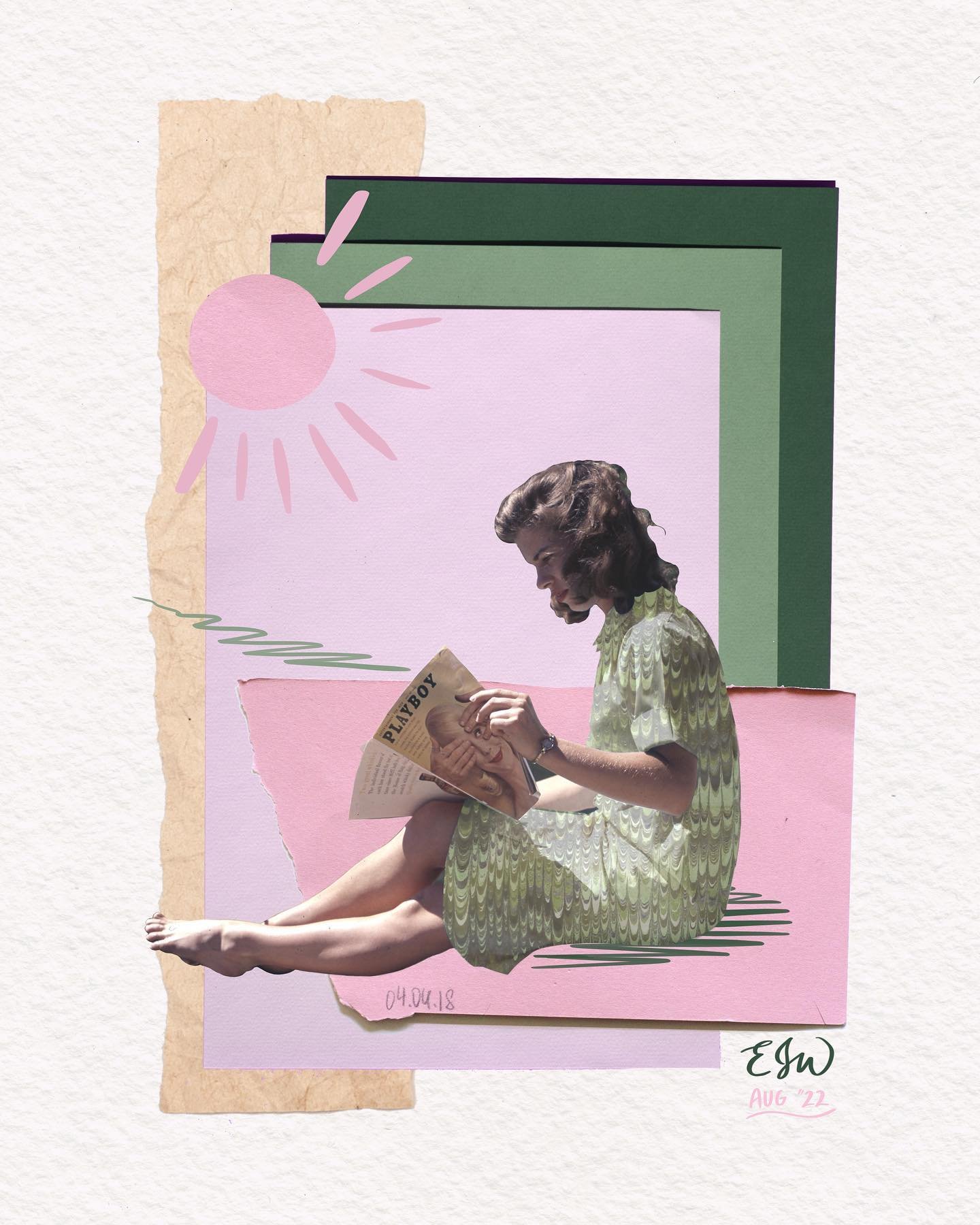 &ldquo;Summer of Play&rdquo; 
Aug, 2022

*available as a print, DM to buy*

______________________________________________

I&rsquo;ve been collecting and cutting and pasting and playing and creating for a while now (well, since I could hold a pen an