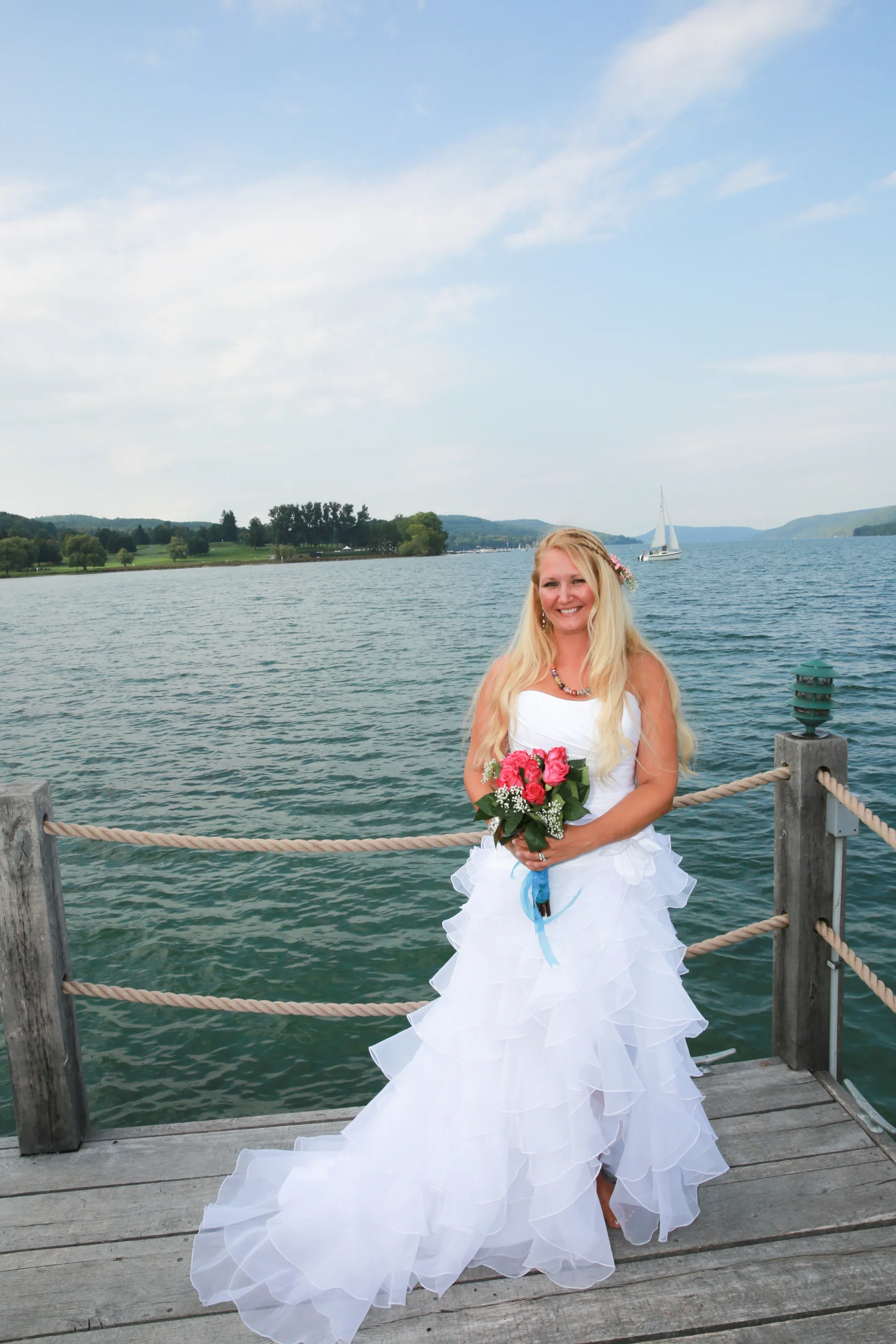 Bridal Portrait at Lake George