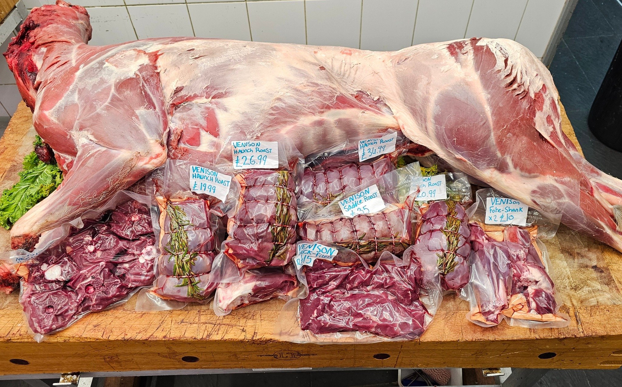 Now available in store only!

Our friendly Gamekeeper has brought us some fantastic Fallow Deer this week.

These wild Venison are a healthy option as they are generally lean but packed with flavour.

Give us a call if you want us to save you some an