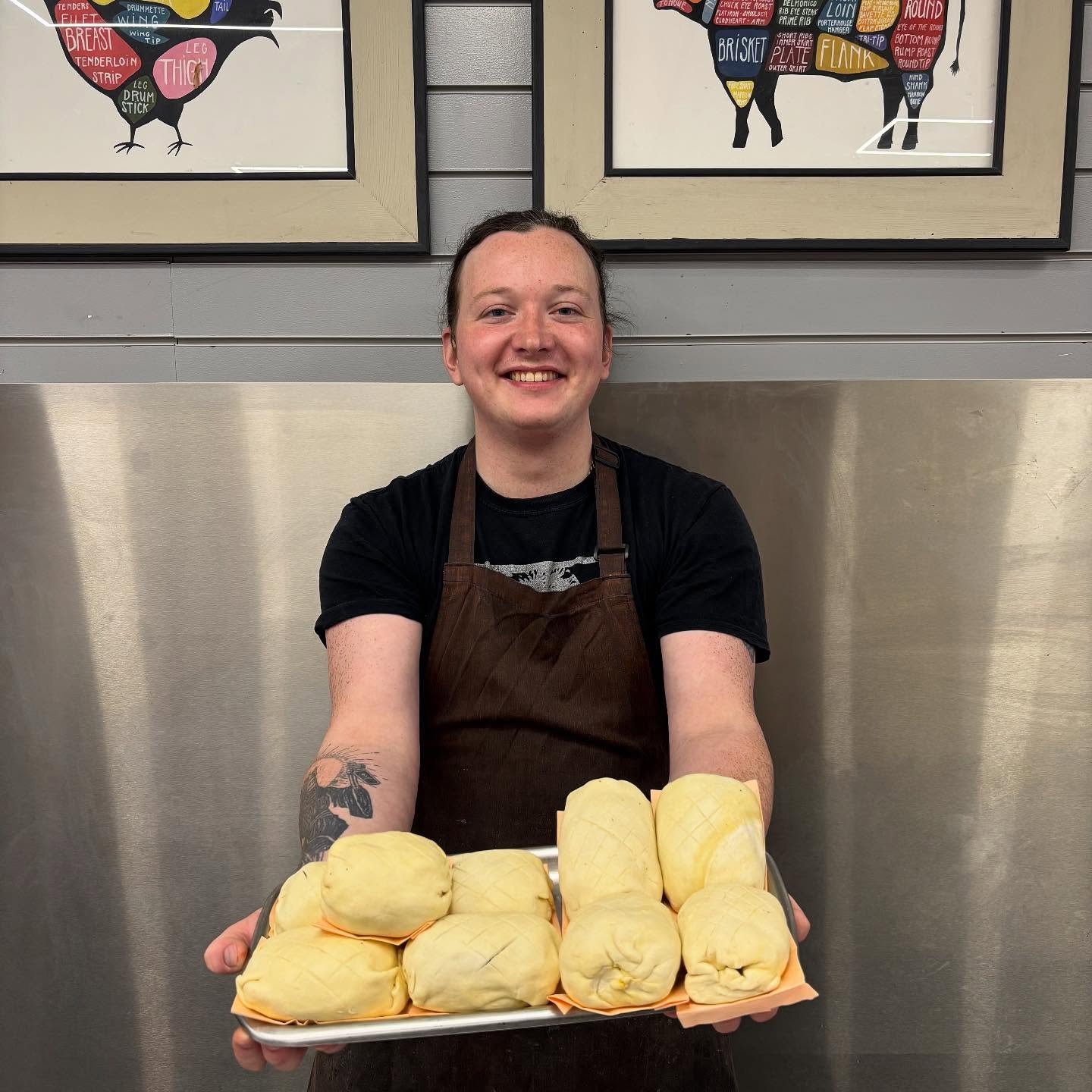 Thomas&rsquo; Beef Wellington Mini Roasts!

Dry-aged Hereford beef fillet

-Brushed with English mustard
-Coated in a mushroom duxelle
- Wrapped in Parma ham
-Encased in buttery puff pastry

Available Now!

#sydenham #sydenhammums #dulwichmums #cryst