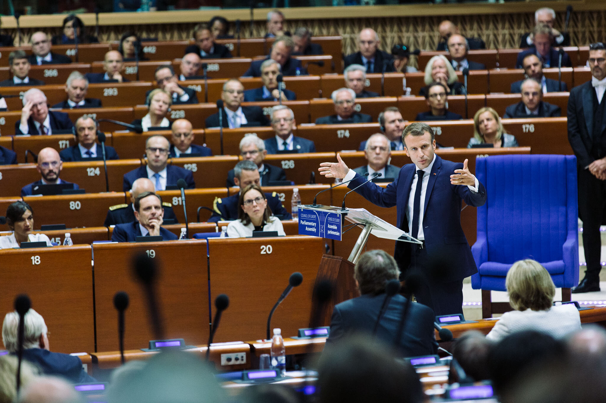 Emmanuel Macron au Conseil de l'Europe à Strasbourg