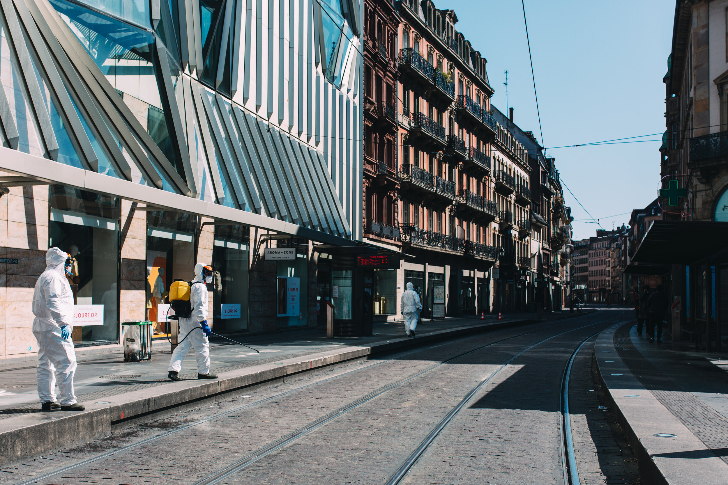 FRANCE - STRASBOURG - HEALTH - VIRUS - CITY DESINFECTION 