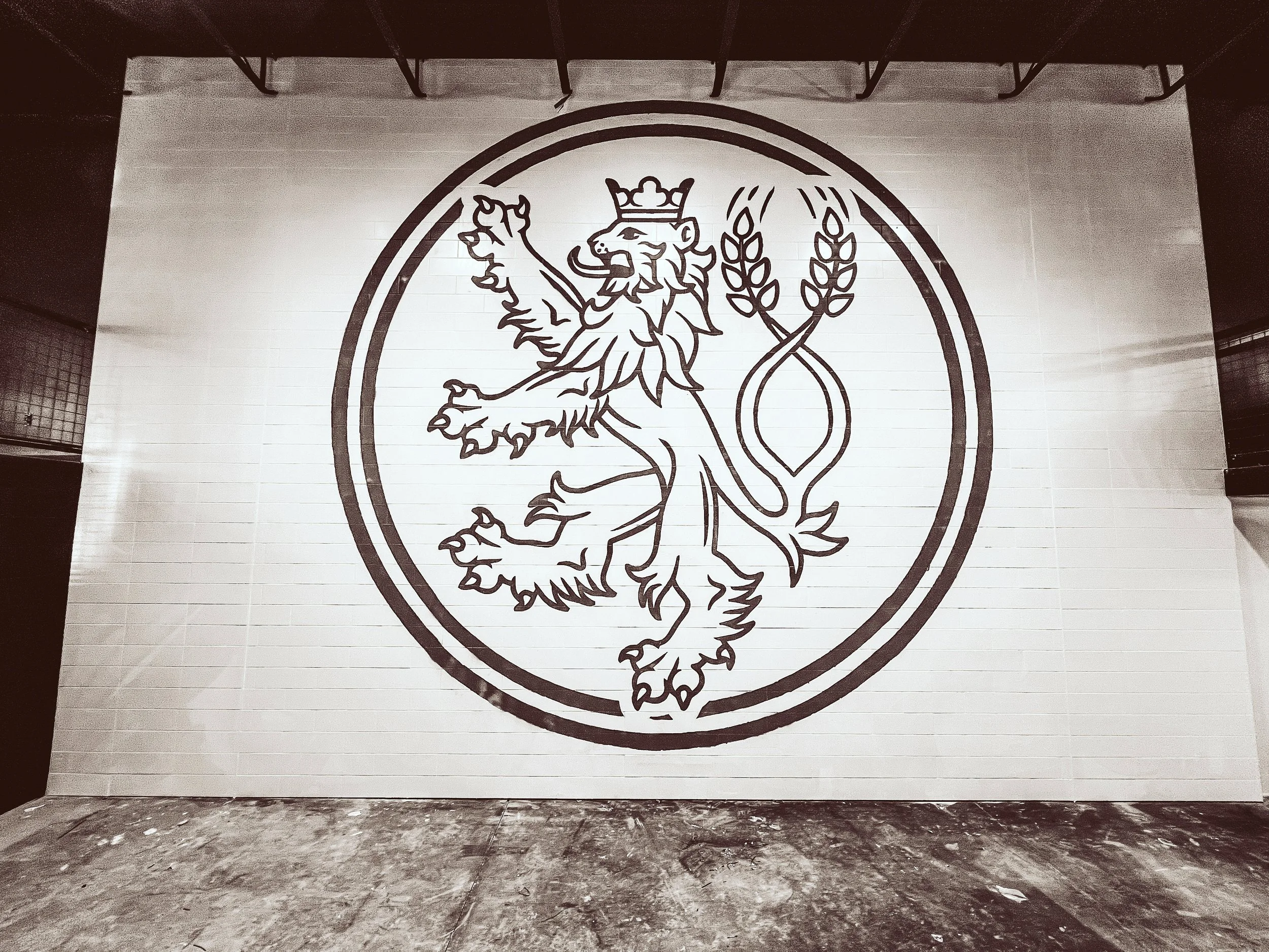 Lions Tail Brewing_Logo Mural.JPG