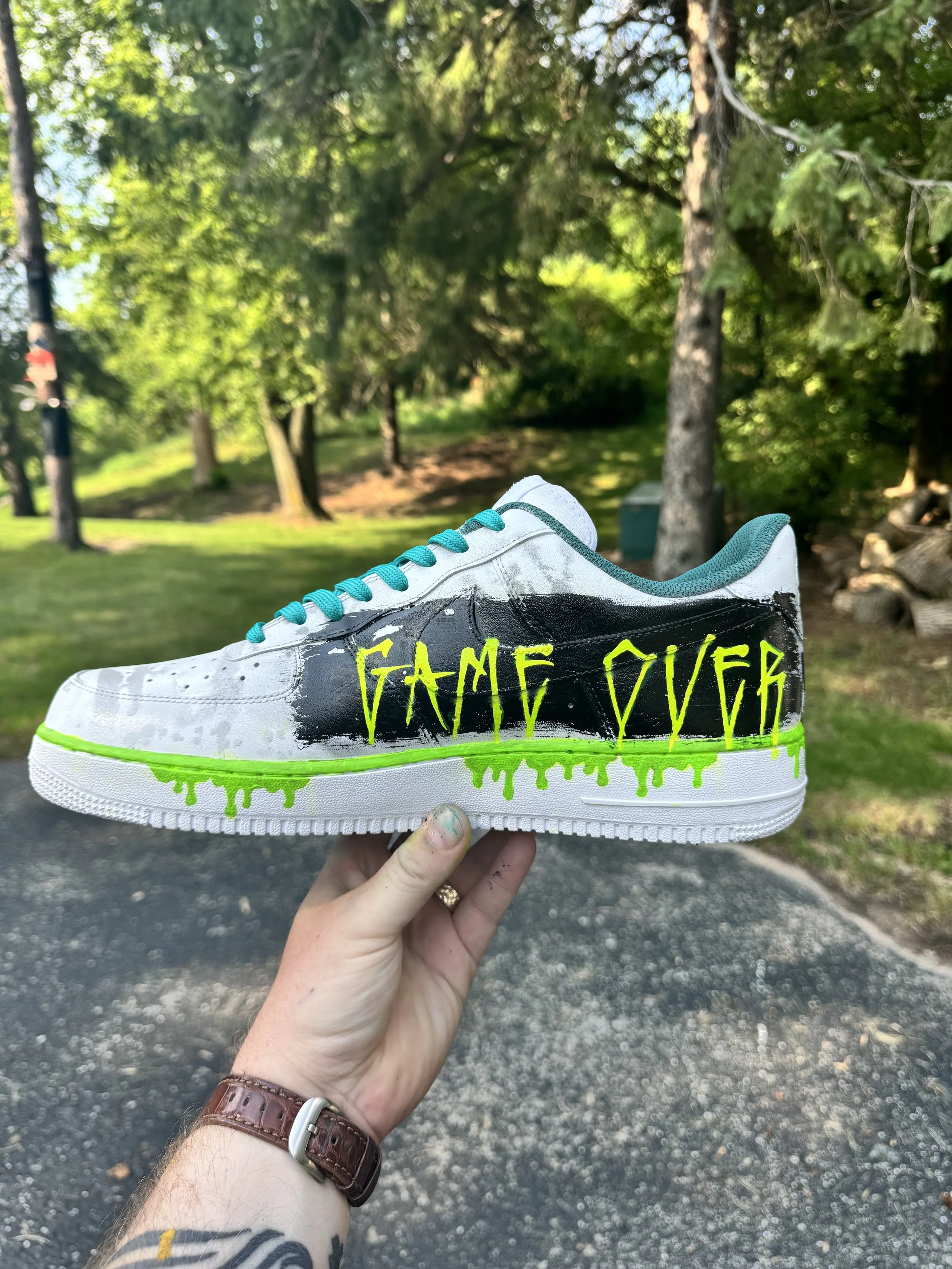 Zane Statz Custom Shoes_Trevor Newlin_Xenomorph_Alien Romulus