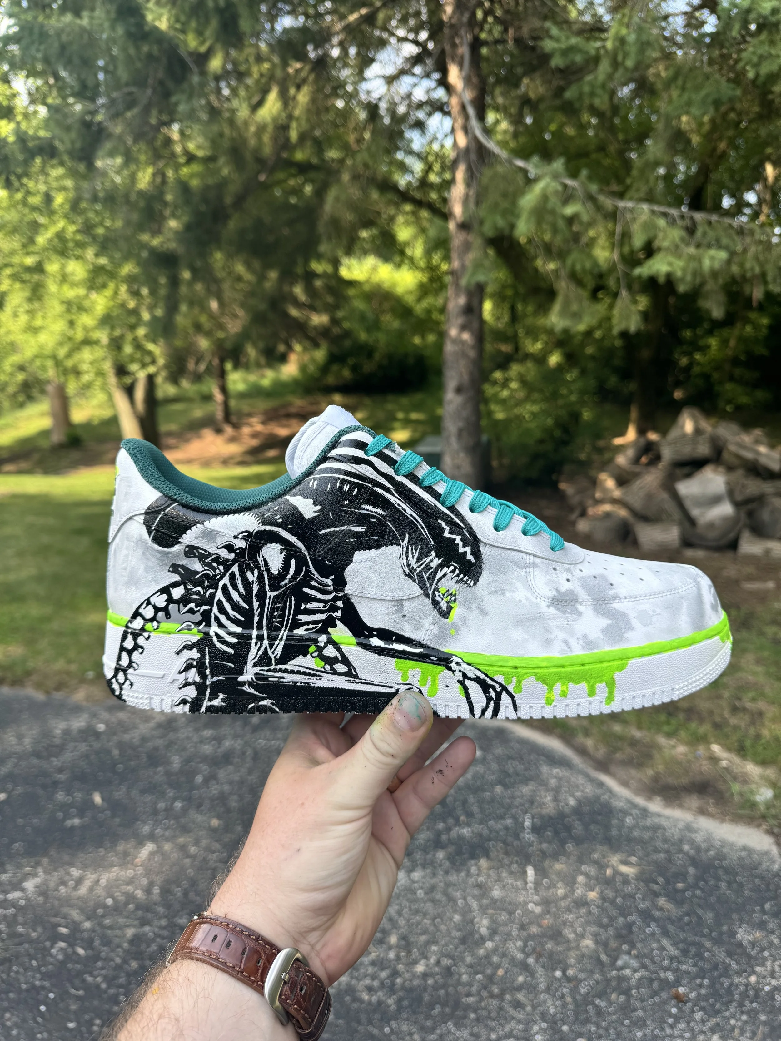 Zane Statz Custom Shoes_Trevor Newlin_Xenomorph_Alien Romulus_02