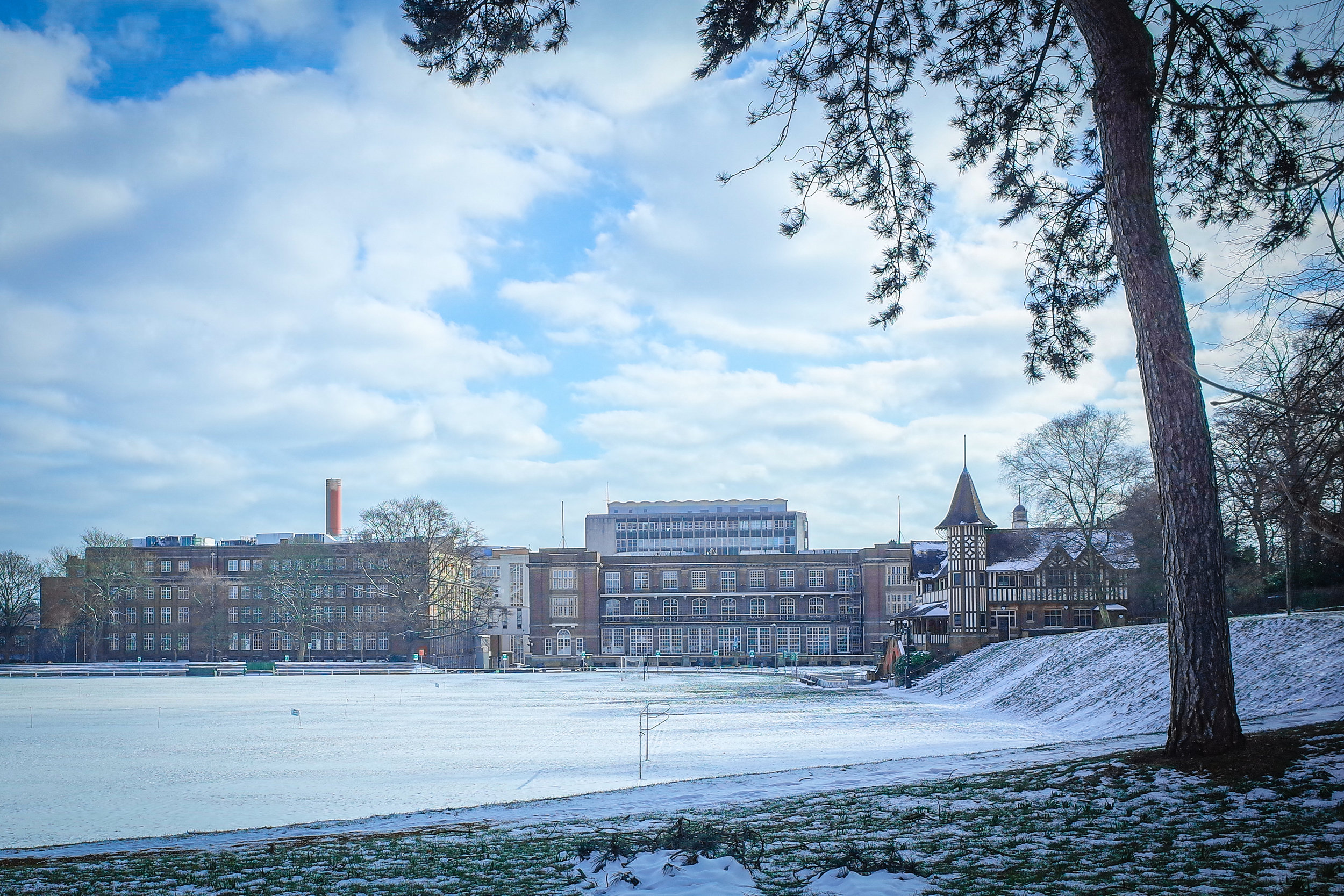 Snowy Cadbury Factory