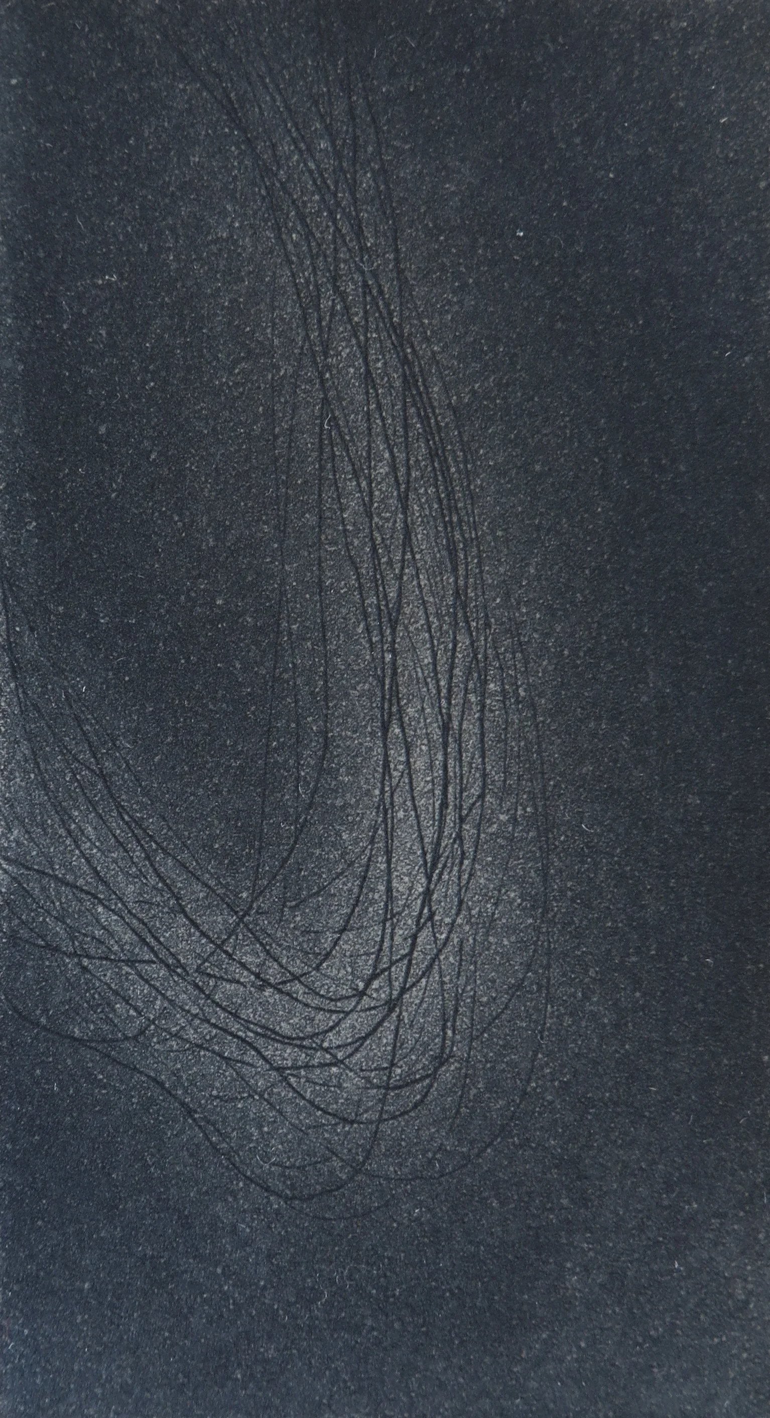 August Edition of 8. Etching and aquatint, 3.5 x 2 inches, 8 x 5 paper size, 2016.