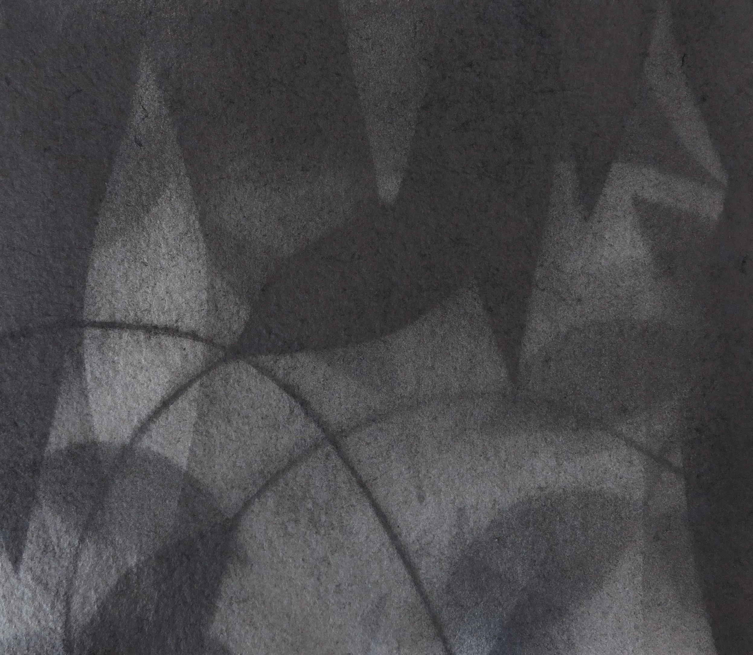 Characters V Graphite on handmade paper, 7.25 x 8.25 inches, 2016.