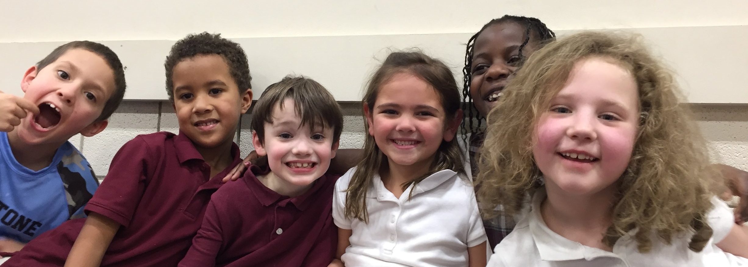 Kindergarten students at St. Timothy School have lots of opportunities to build strong friendships with their classmates. St. Tim School, Catholic school, northwest Columbus, full-day kindergarten.