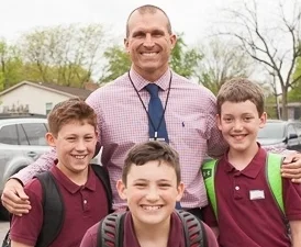 Principal George Mosholder is a dynamic, hands-on leader at St. Timothy K-8 Catholic School.