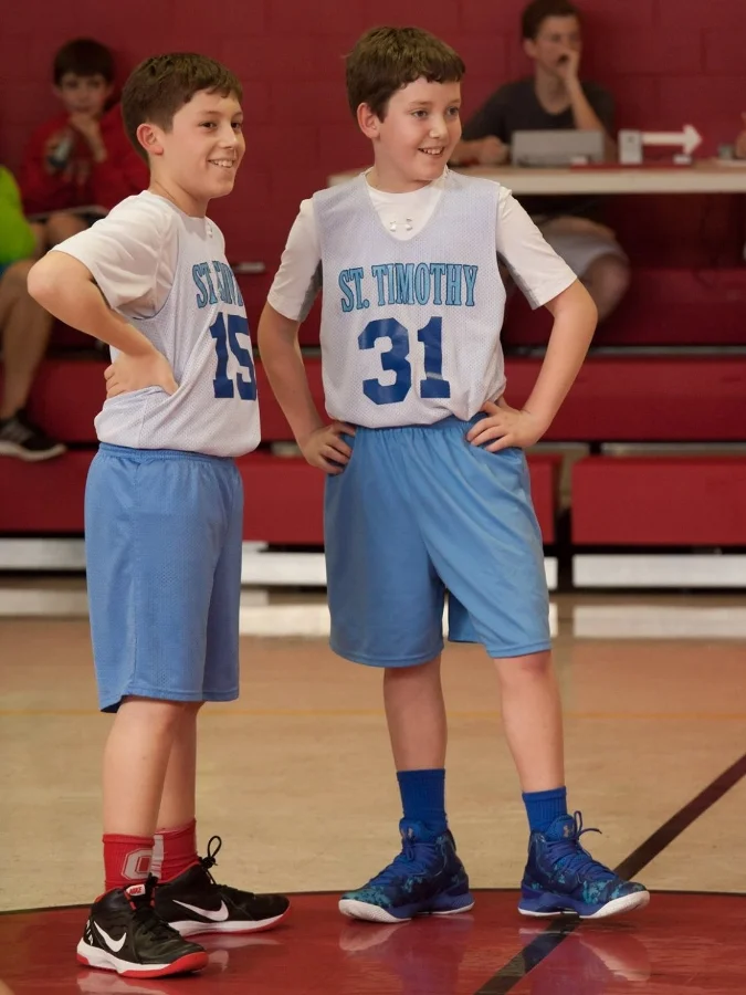 St. Tim offers team sports at every grade level, from kindergarten through grade 8.