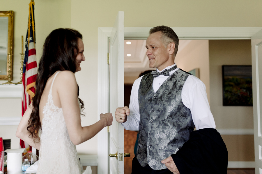 First Look - Of Fate and Chaos - Hampton Roads Wedding Photographer