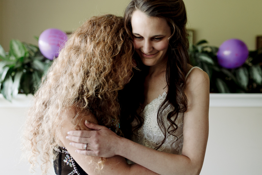 Bride Hugging Mom - Of Fate and Chaos - Hampton Roads Wedding Photographer
