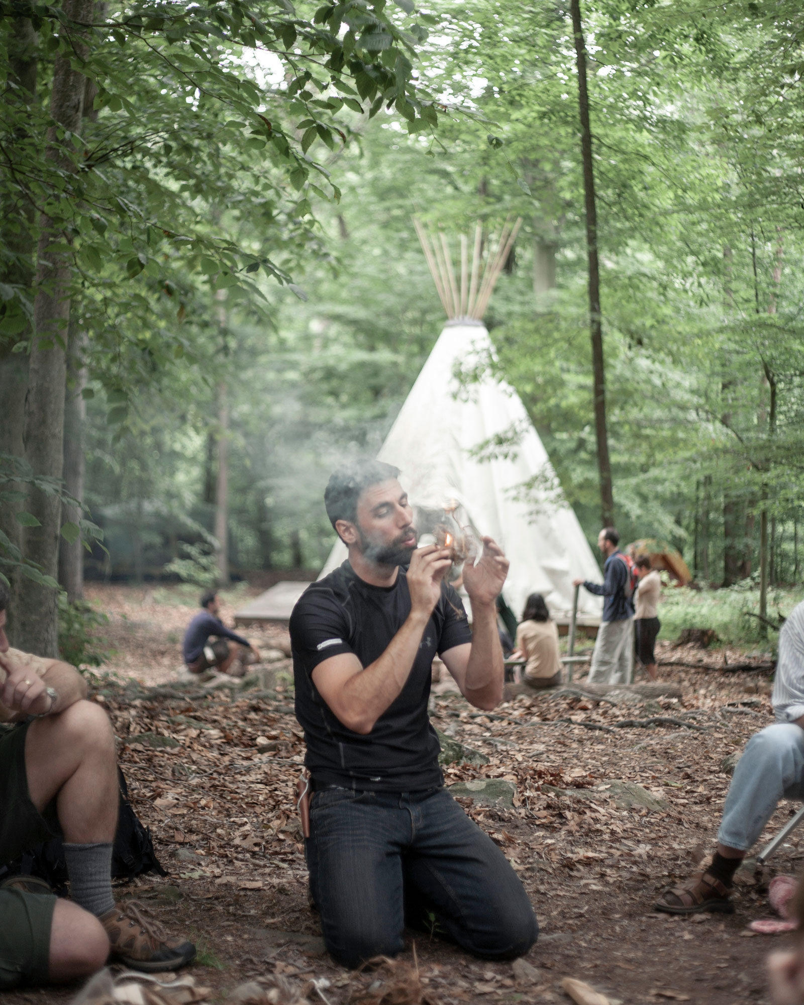 Primitive Survival Camp for The Washington Post Magazine