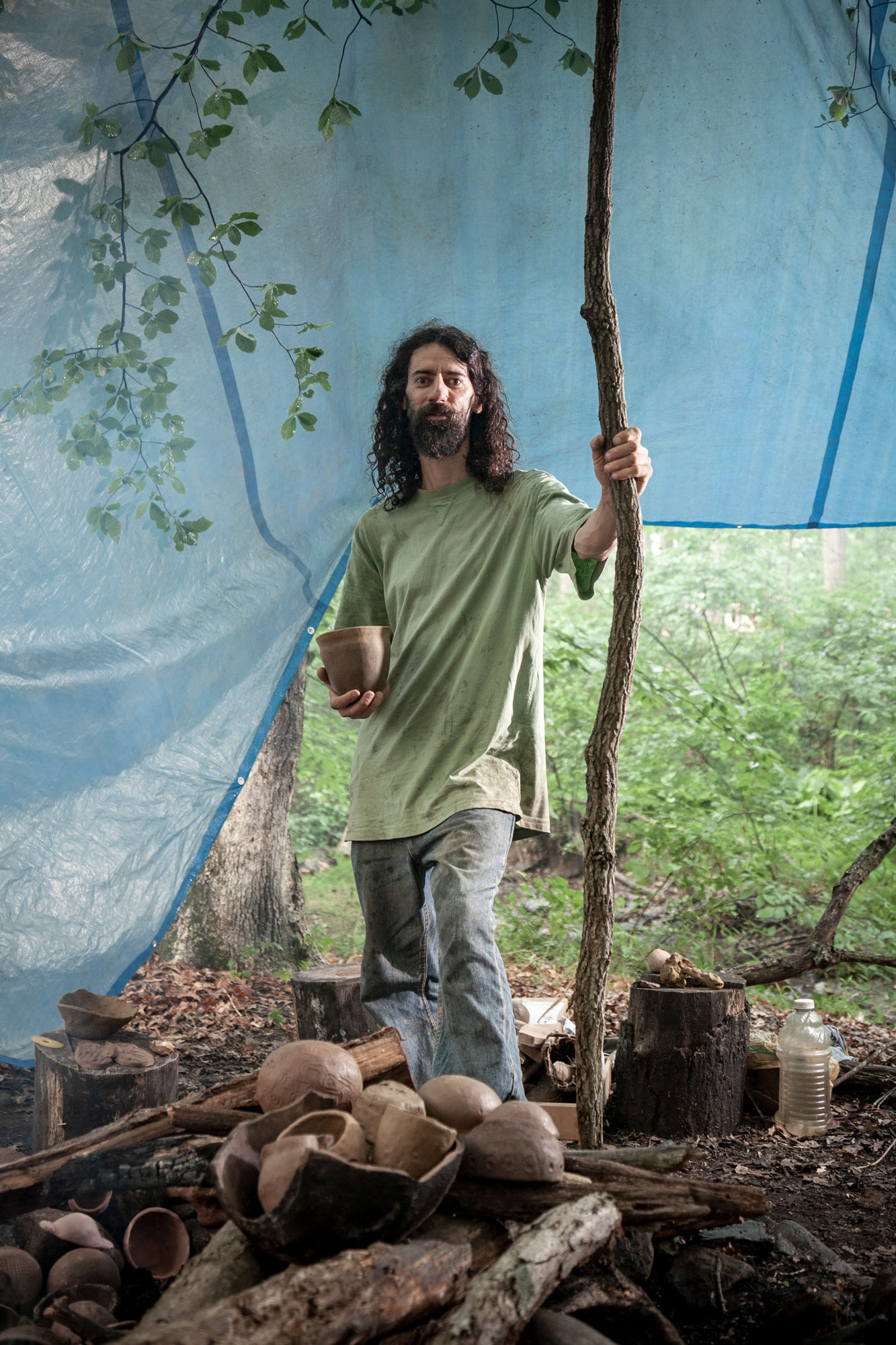 Primitive Survival Camp for The Washington Post Magazine