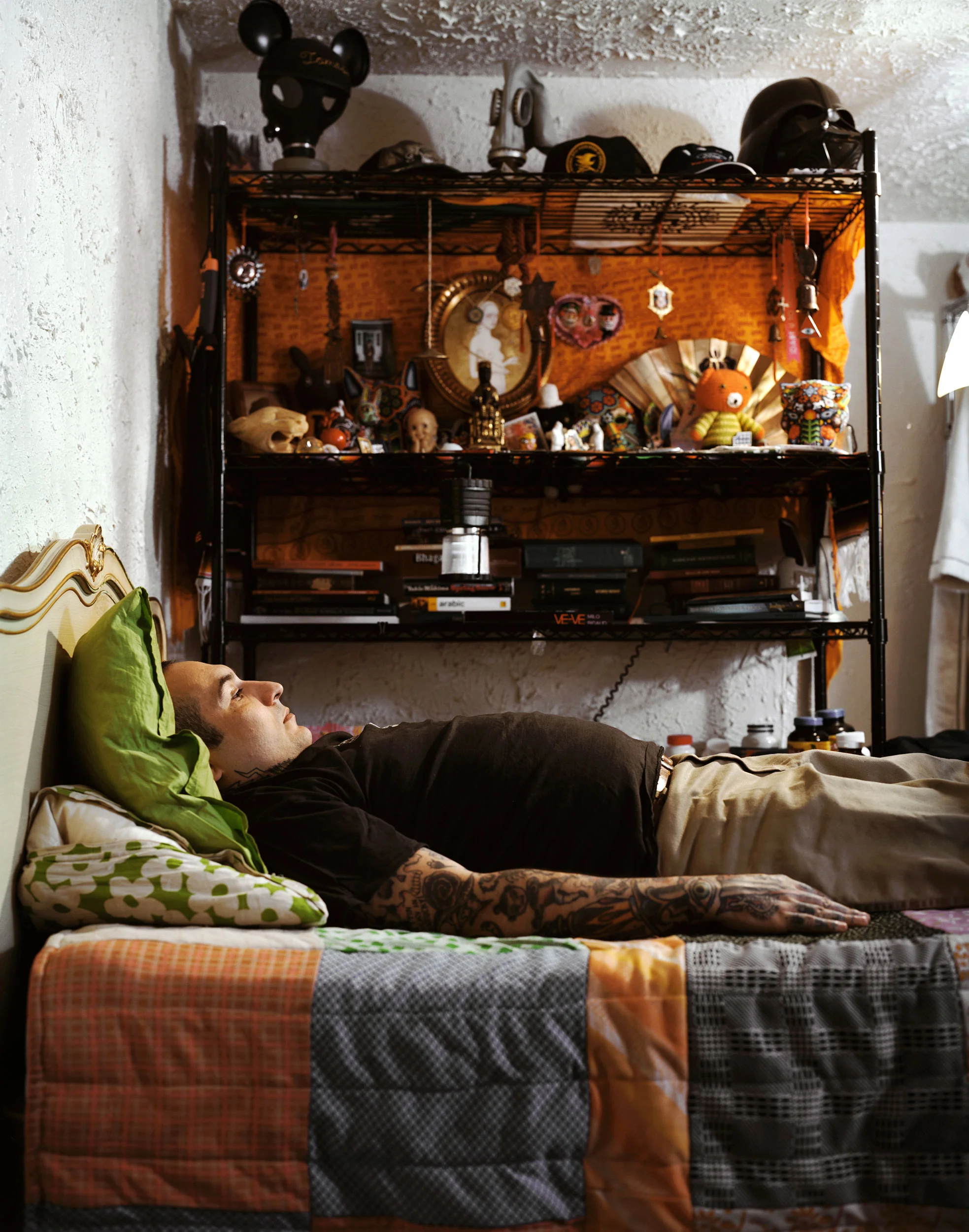 Tomas Garcia in his room