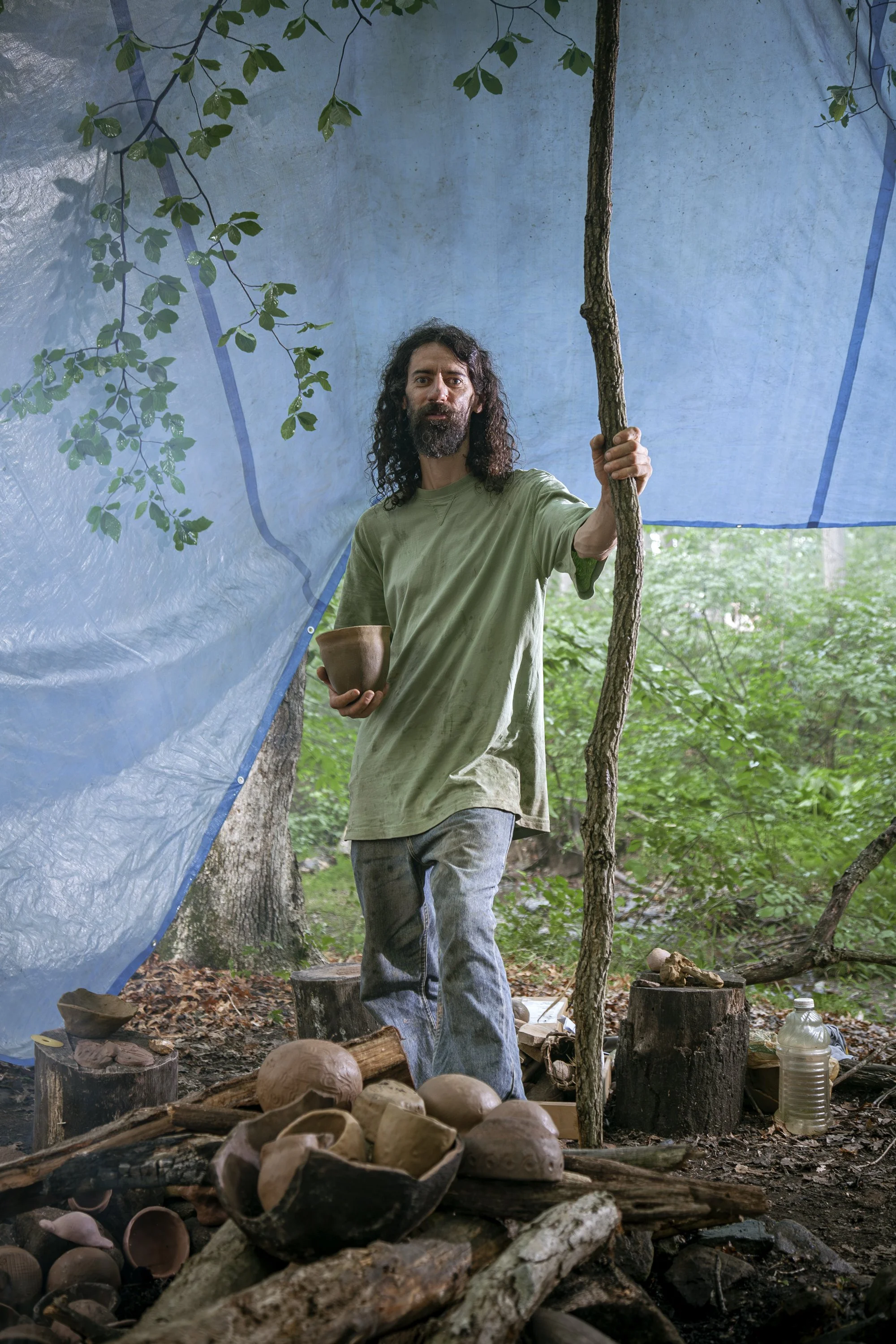 Primitive Survival Camp for The Washington Post Magazine