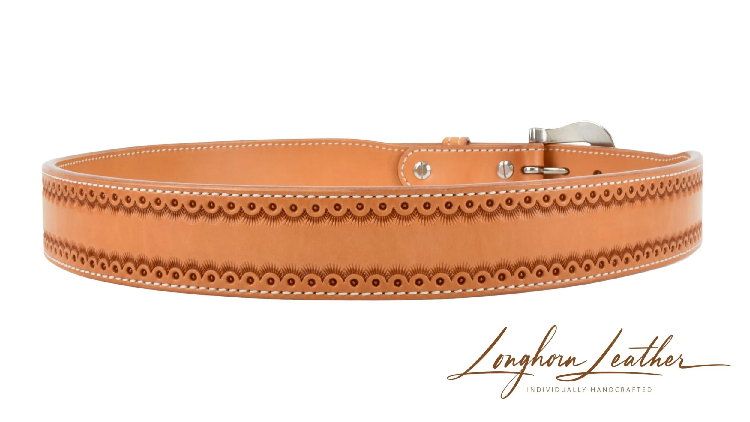 Custom leather gun belt, Cimarron design - Meticulously handcrafted by Longhorn Leather AZ, located in Scottsdale, Arizona (Copy) (Copy) (Copy)