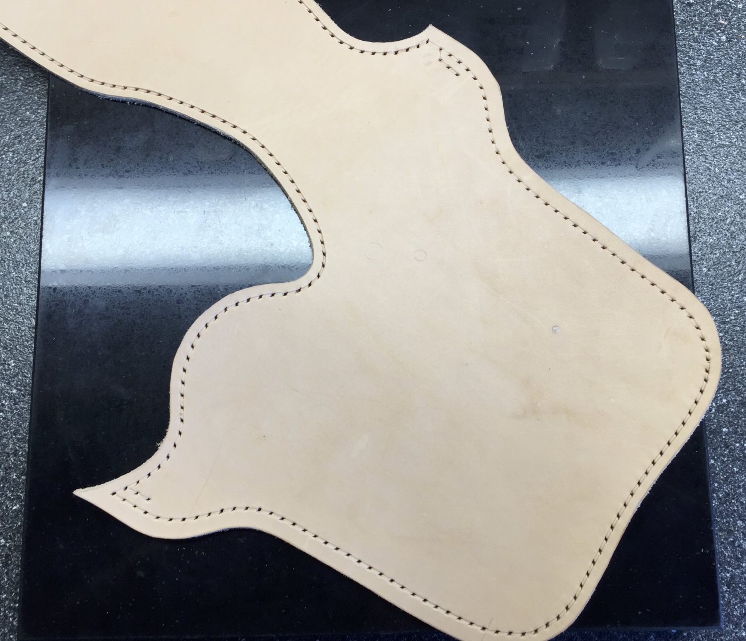 Stitch Groove Cut, Holes Punched