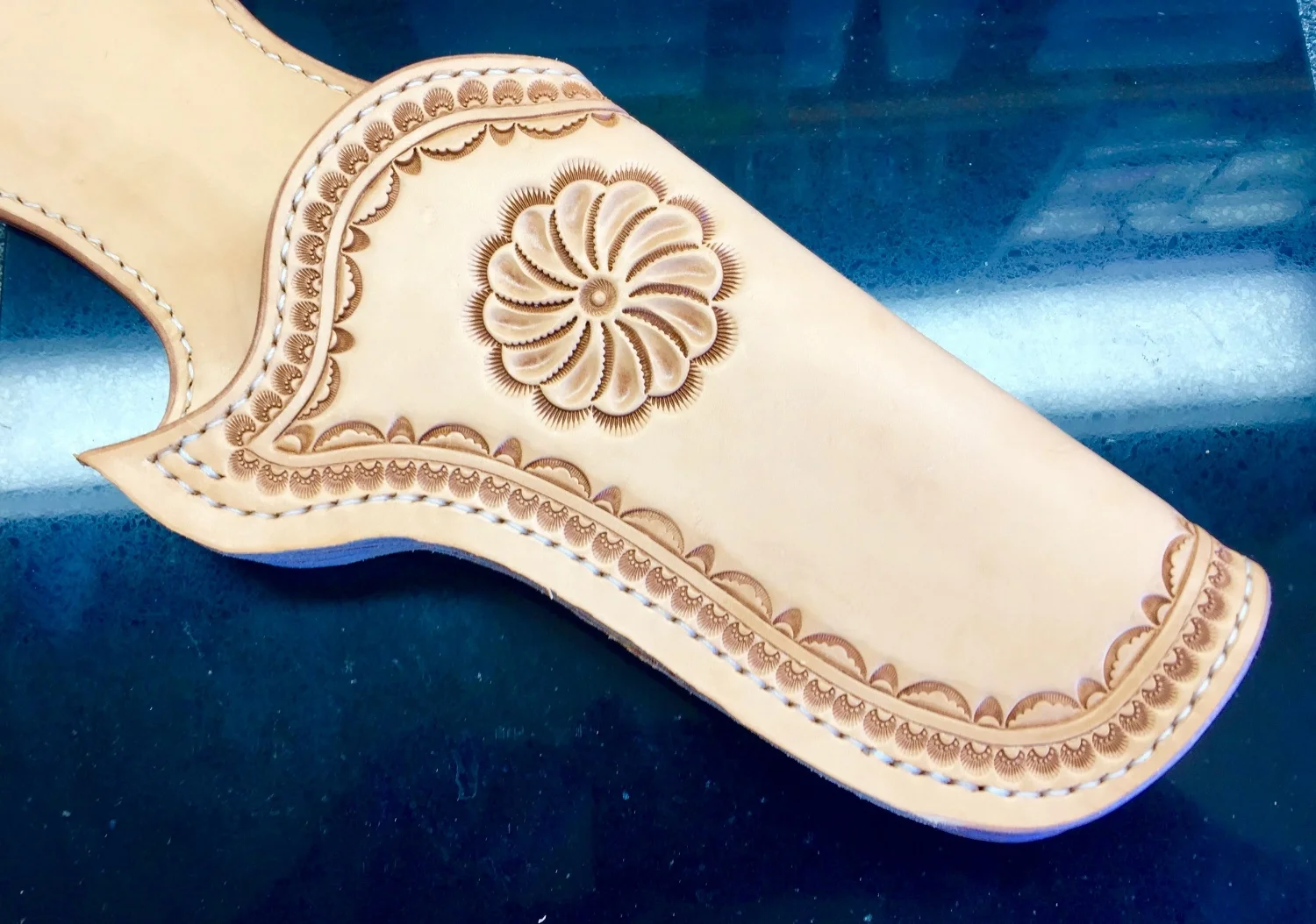 Welt Stitched, Ready To Trim, Sand And Burnish